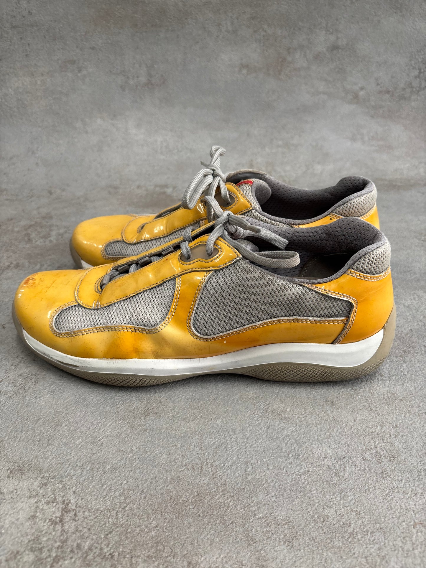 Zapatos Prada America’s Cup Charol ‘Yellow Grey’ - 43