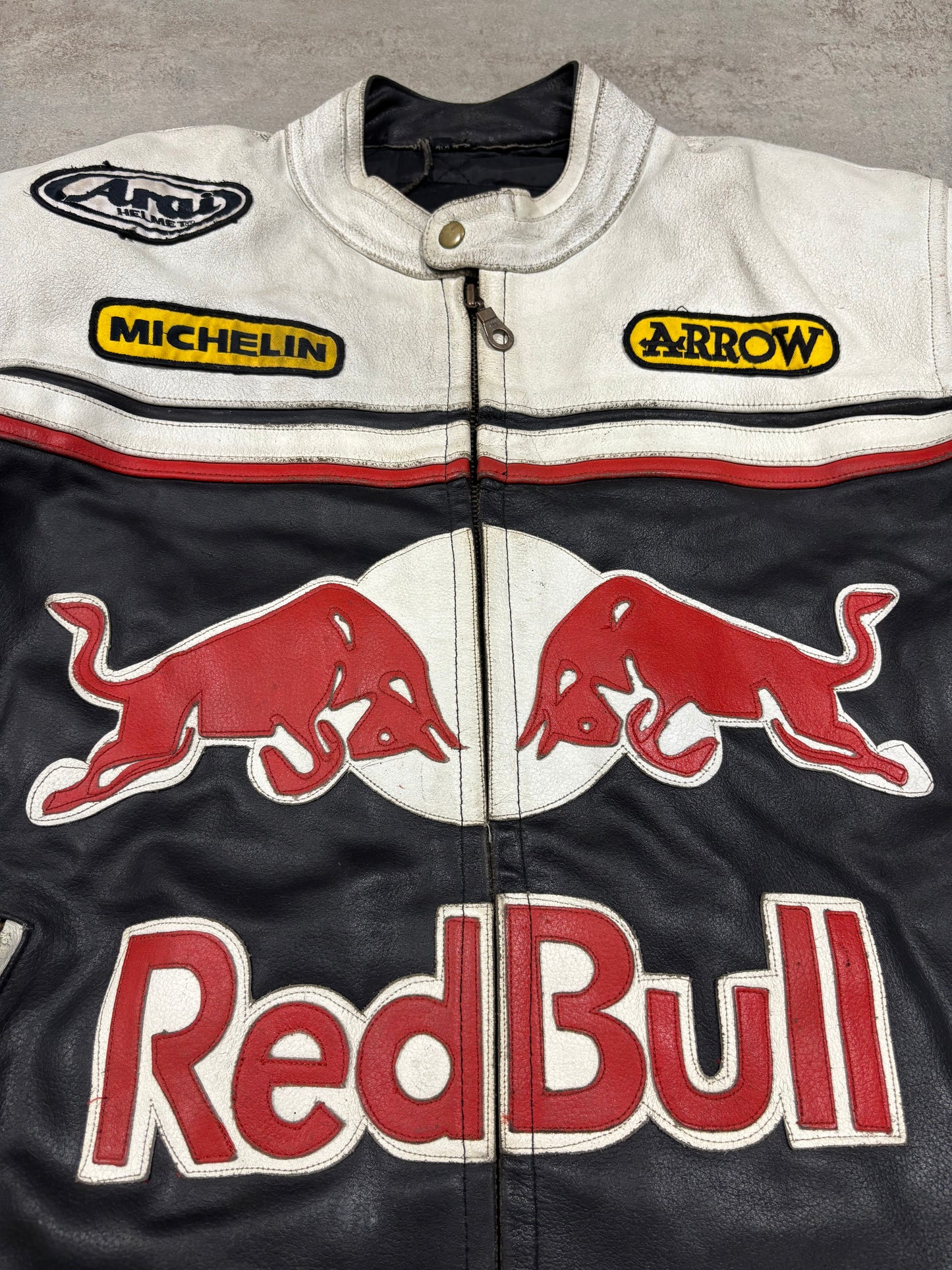 Chaqueta Cuero Racing ‘Red Bull’ 90s Vintage - L