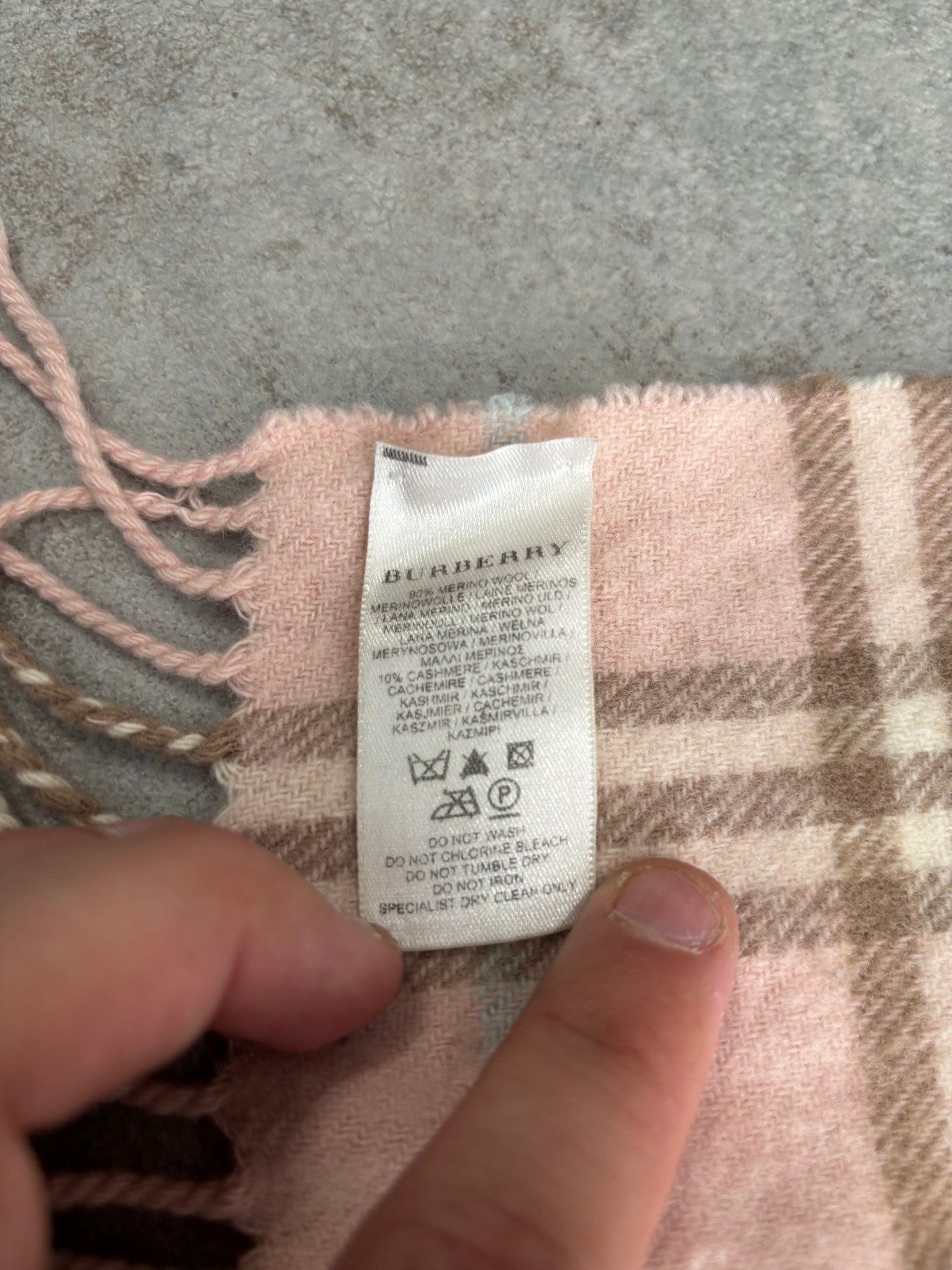 Bufanda Burberry 00s Vintage