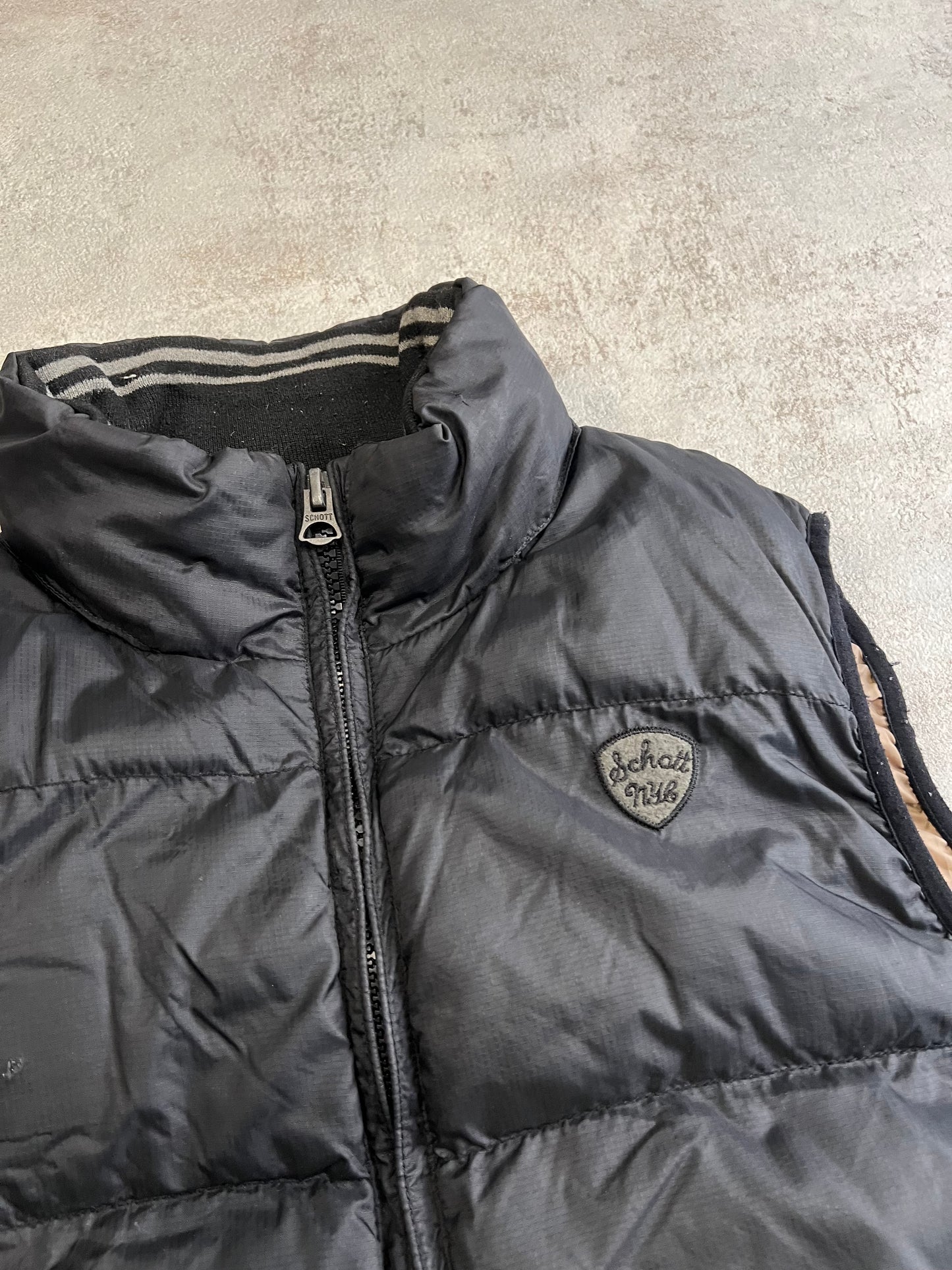 Chaleco Puffer Vintage Schott NYC - M