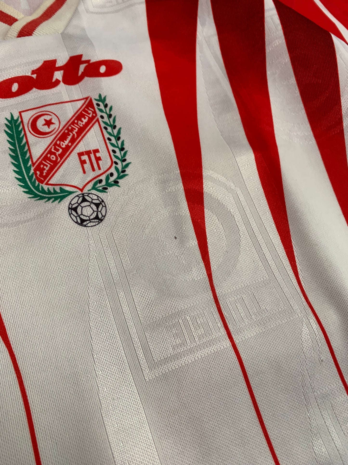 Camiseta Vintage Lotto Túnez 1995 Away Kit - XL