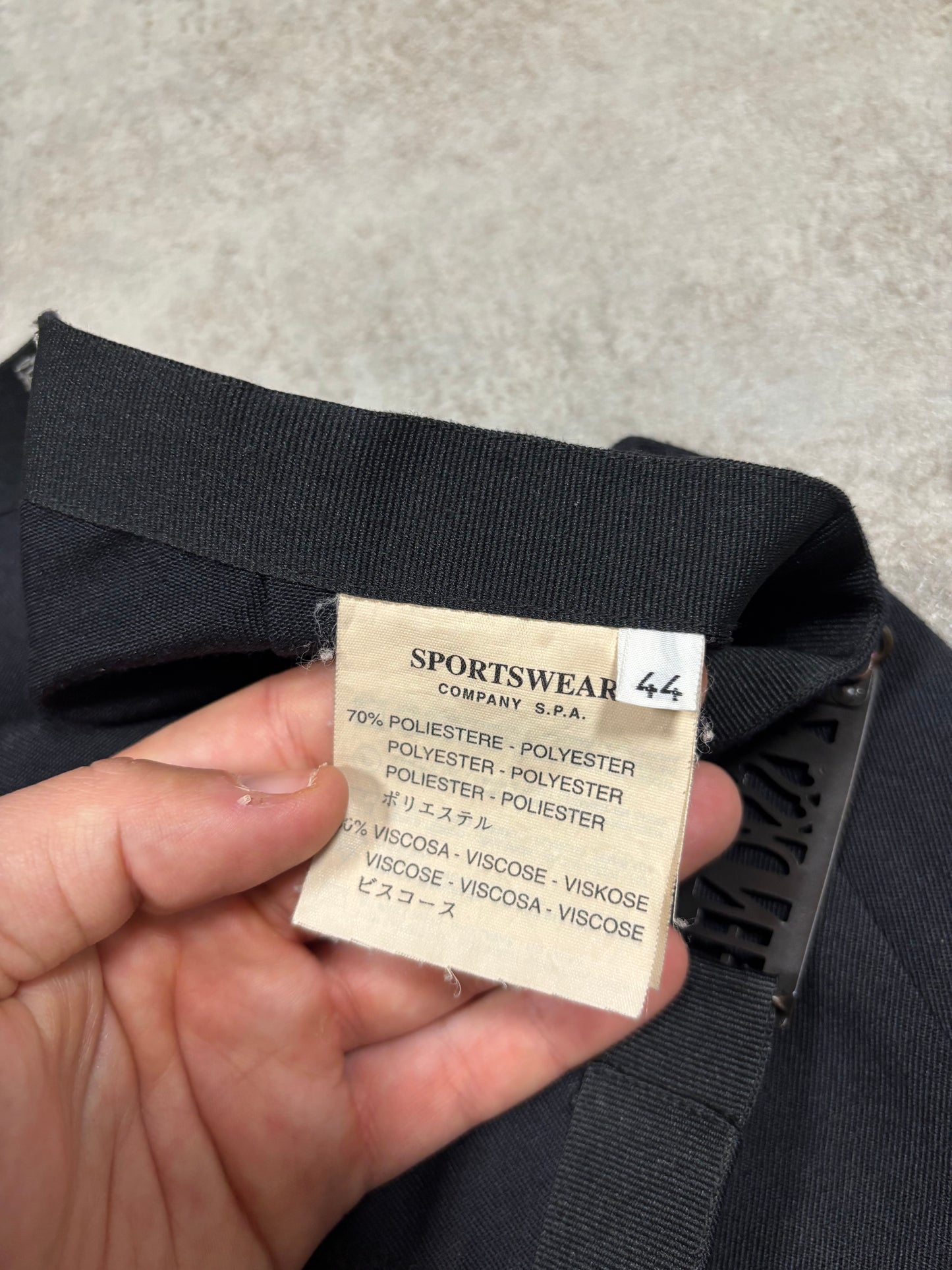 Falda Traje Ajustable Fendi 90s Vintage - S