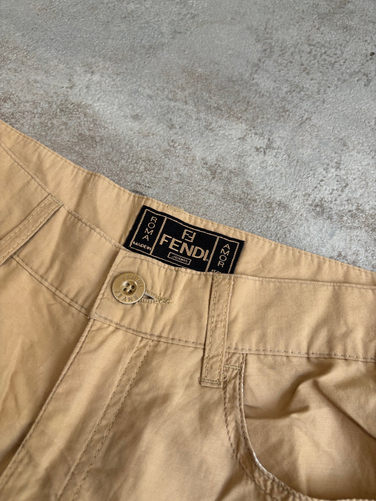Pantalones ‘Wide Leg’ Campana Fendi 00s Vintage - S