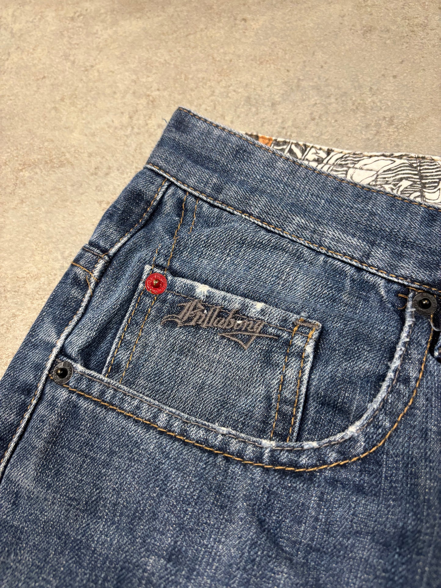 Shorts 3/4 Billabong ‘Logo Embroidered’ 00s Vintage - M
