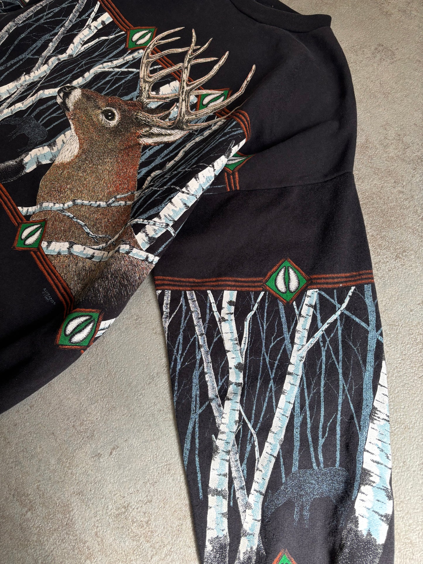 Sudadera ‘Full Print’ Deer 1995 Vintage - L