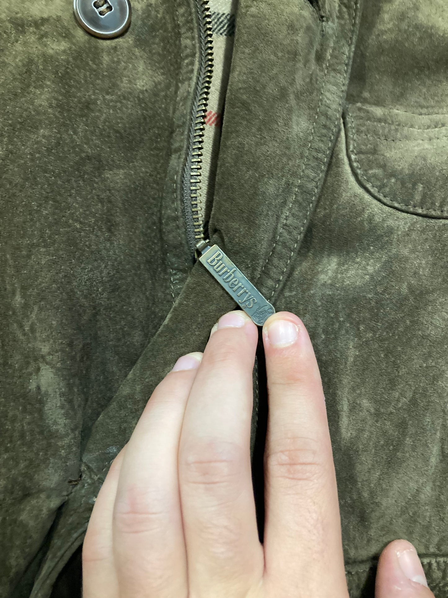 Abrigo Largo Burberry ‘Novacheck’ 80s Vintage - L