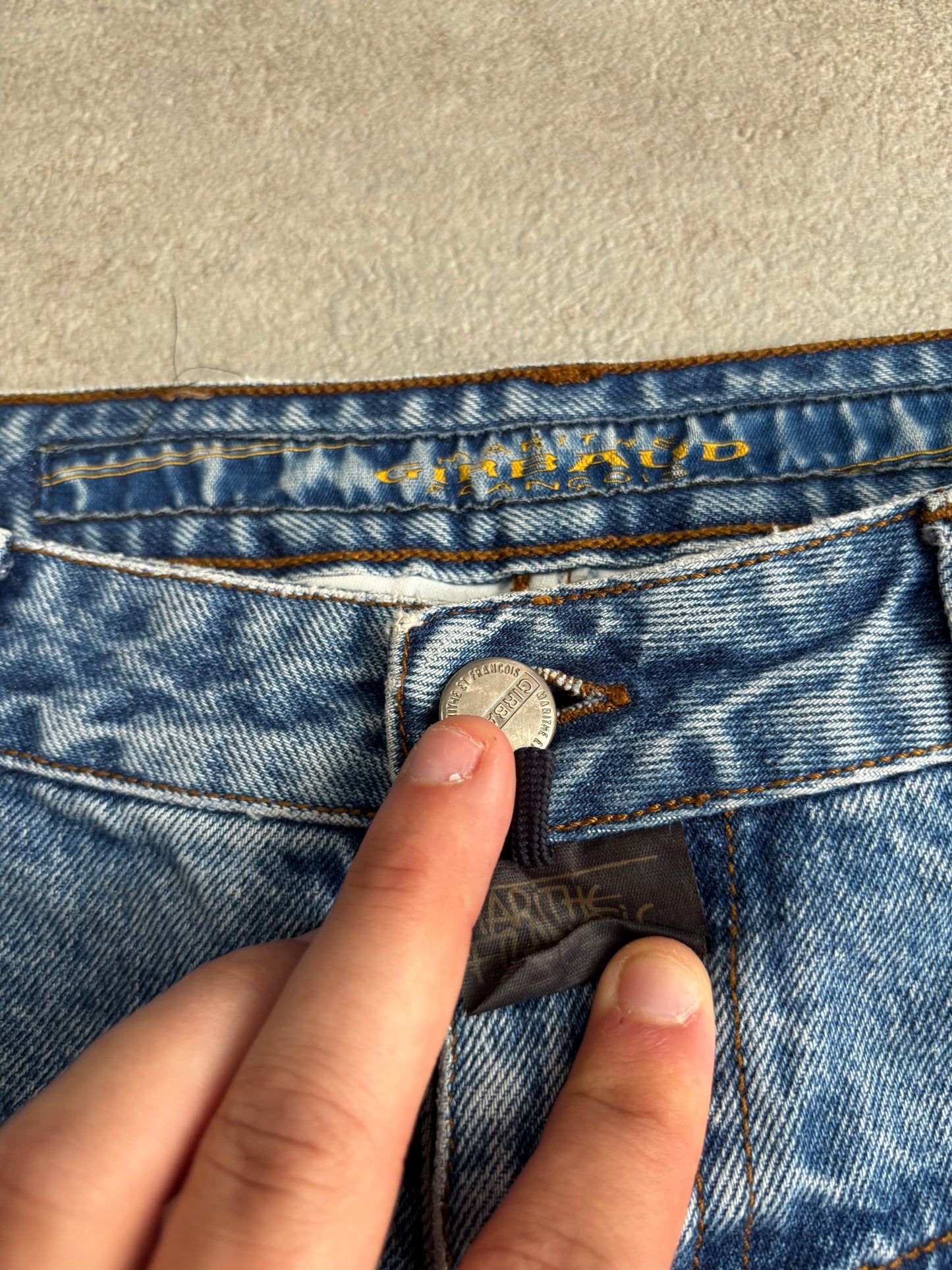 Pantalones Vaqueros Rectos Marithé François + Girbaud 90s Vintage - S
