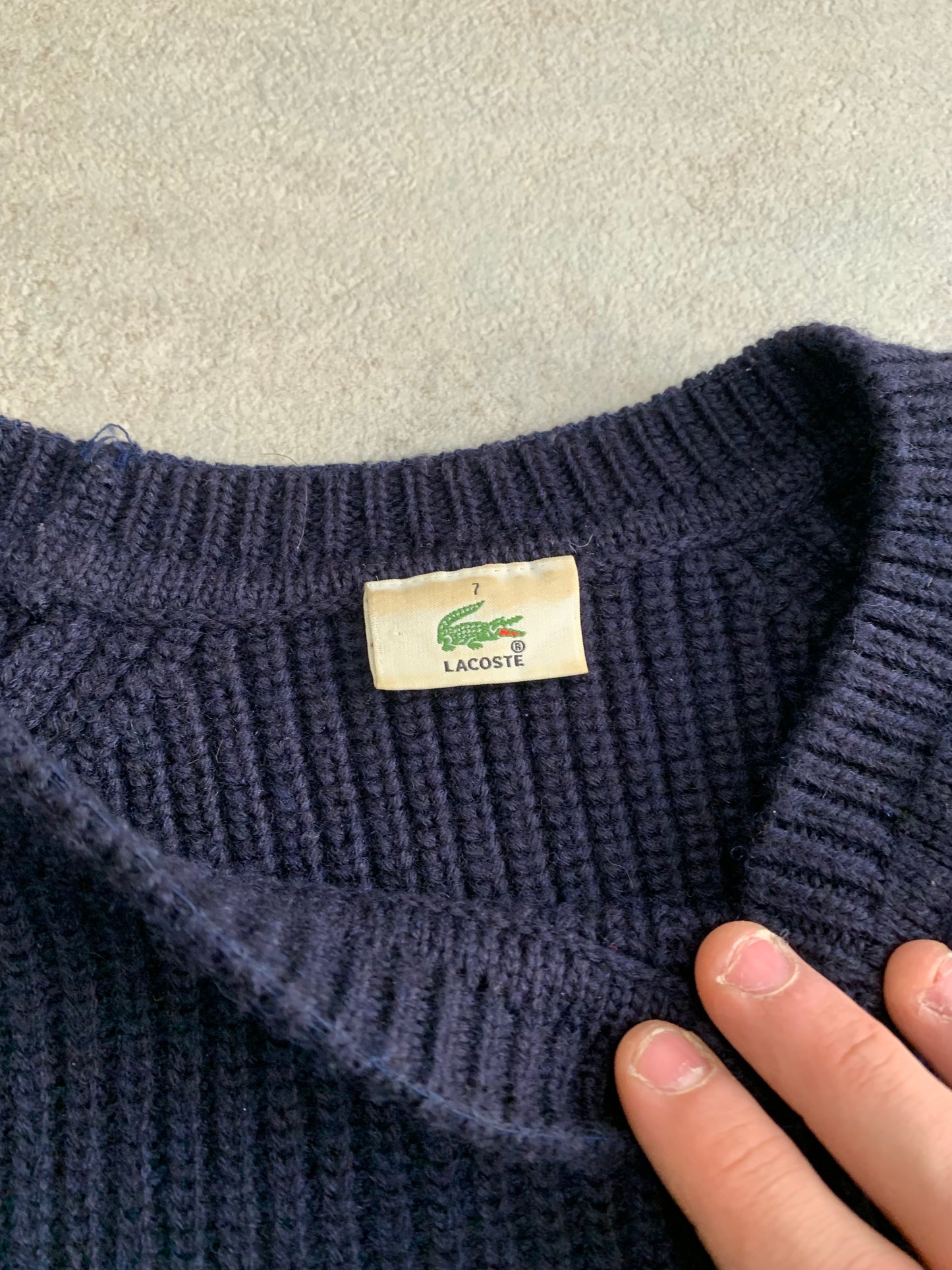 Jersey Lana Vintage Lacoste - S