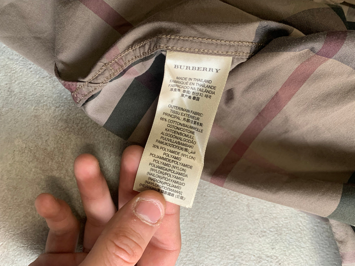 Camisa Vintage Burberry Nova Check 00’s - XL