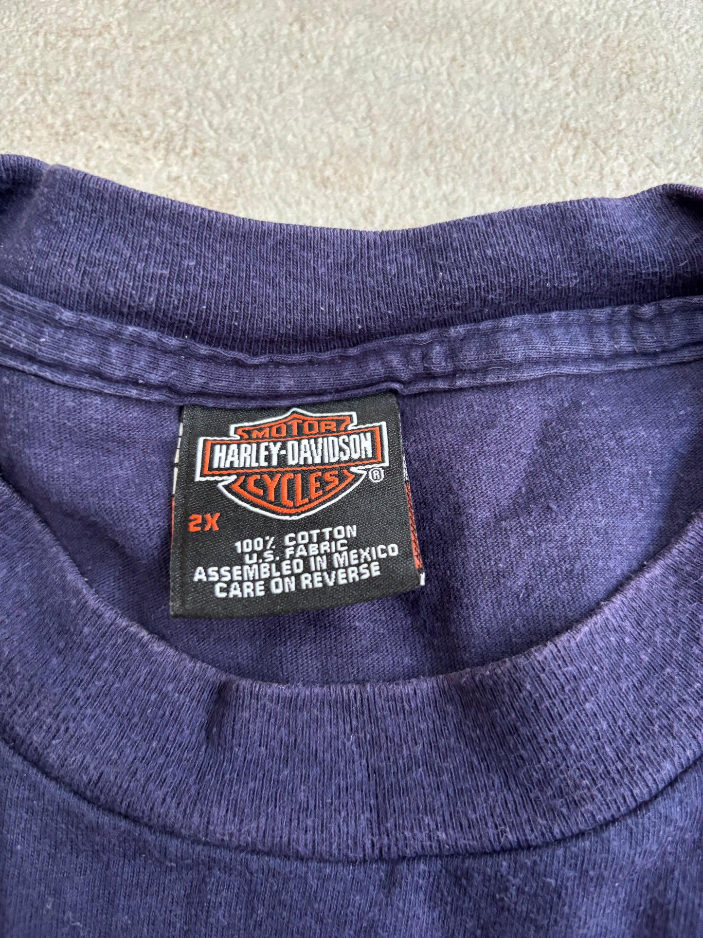 Camiseta England Harley Davidson 2005 Vintage - XXL