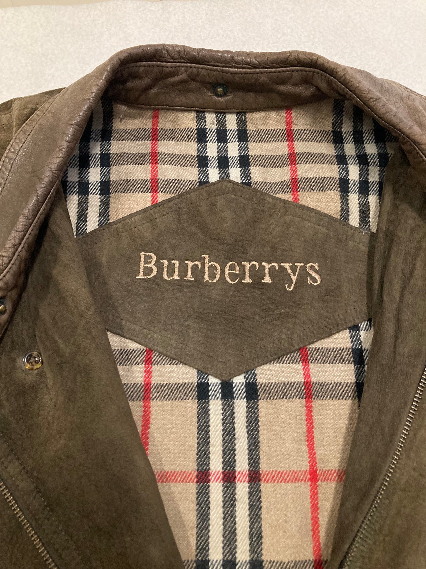 Abrigo Largo Burberry ‘Novacheck’ 80s Vintage - L