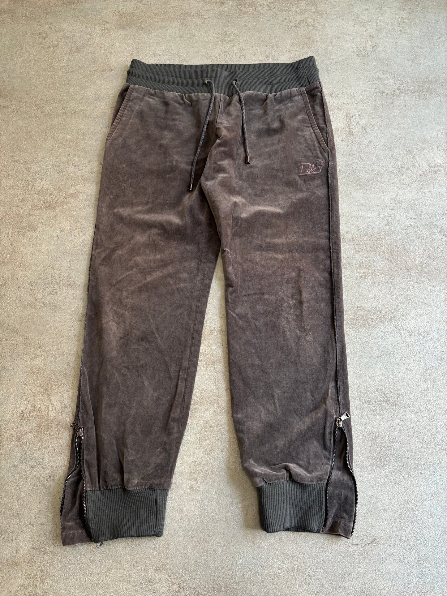 Pantalones Flared Joggers Velour Dolce & Gabbana - M