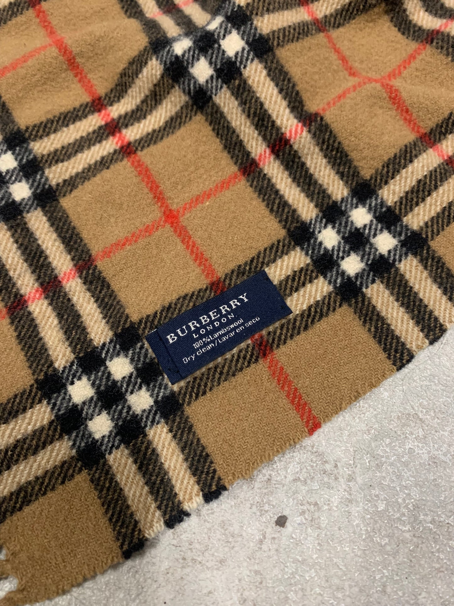 Bufanda Lana Vintage Burberry Nova Check