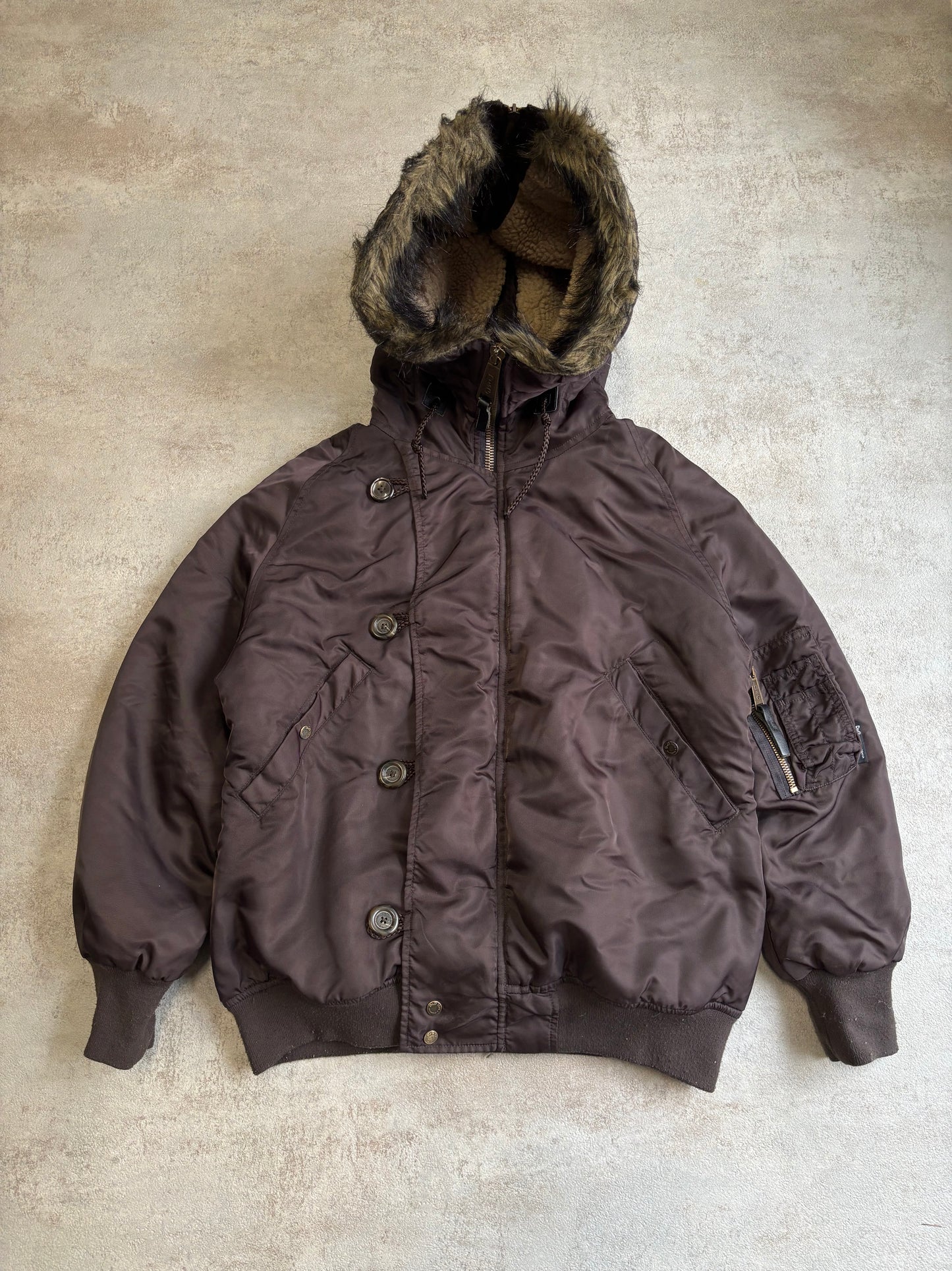 Chaqueta Bomber N2-B Fur Dolce & Gabbana 2002 Vintage - L