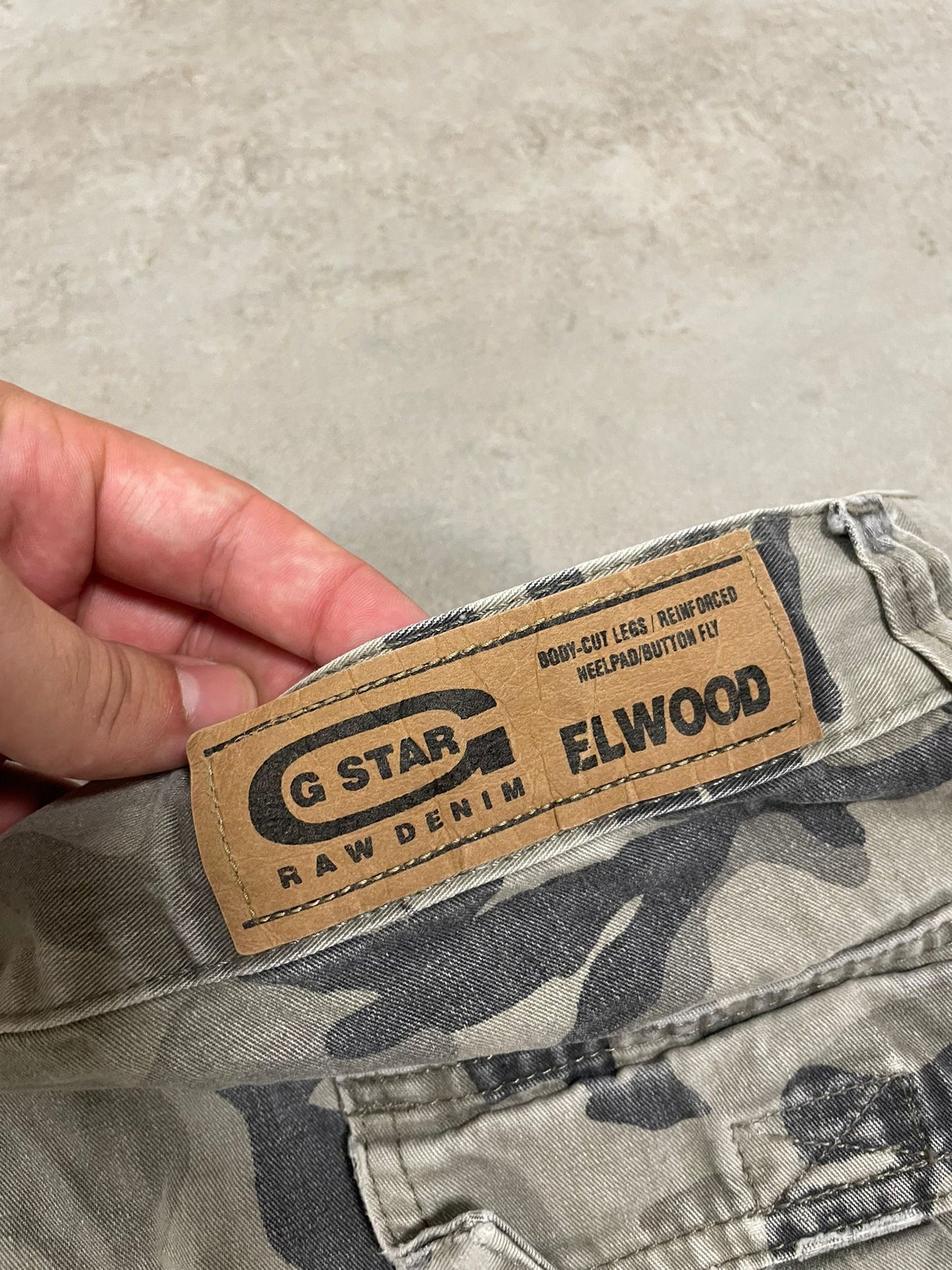 Shorts Camuflaje 3/4 Cargo G-Star 00s Vintage - L