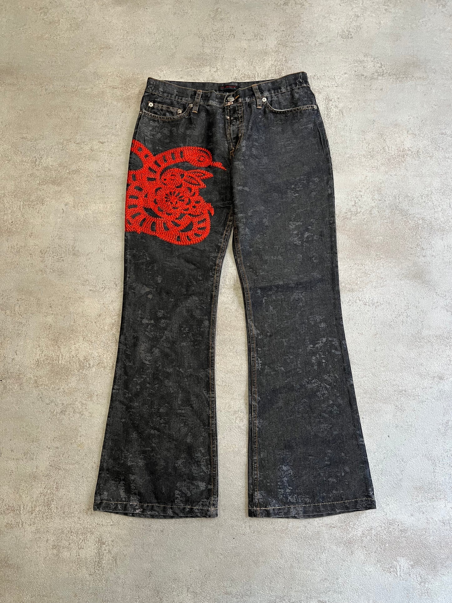 Pantalones Bordados Vintage Custo Barcelona 00’s - M