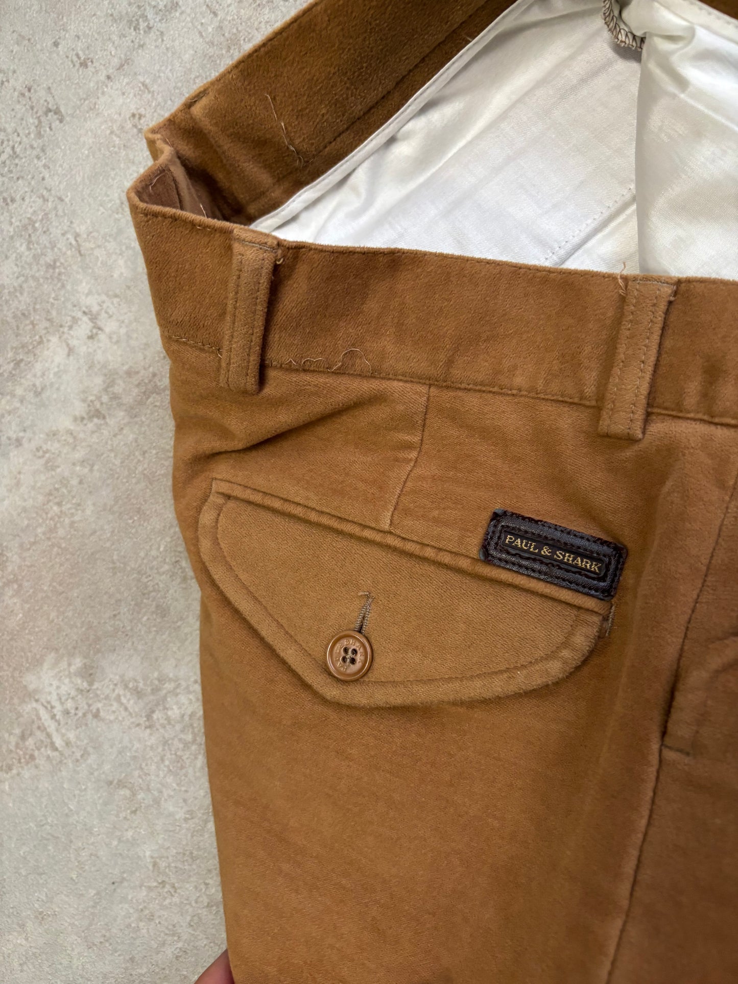 Pantalón Chino Traje Paul & Shark Terciopelo 90s Vintage - M