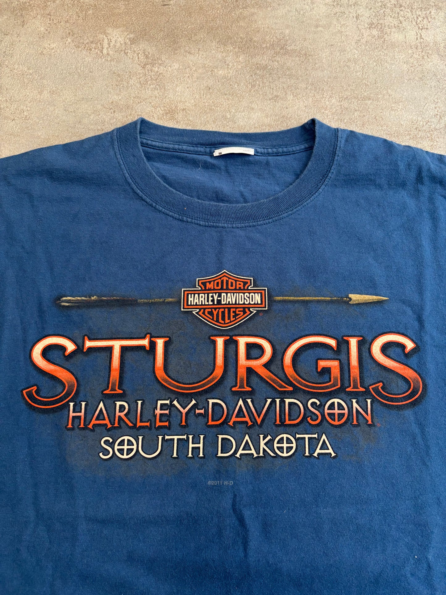 Camiseta Gráfica Harley Davidson South Dakota Sturgis 2011 - XL