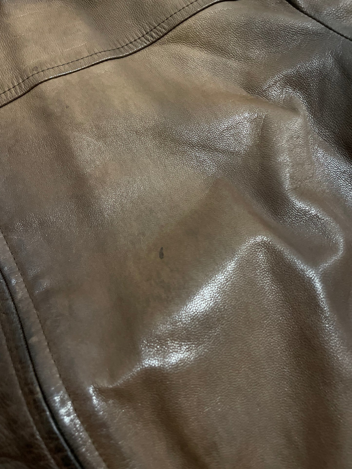 Chaqueta Piel Faded Burberry 00s Vintage - M