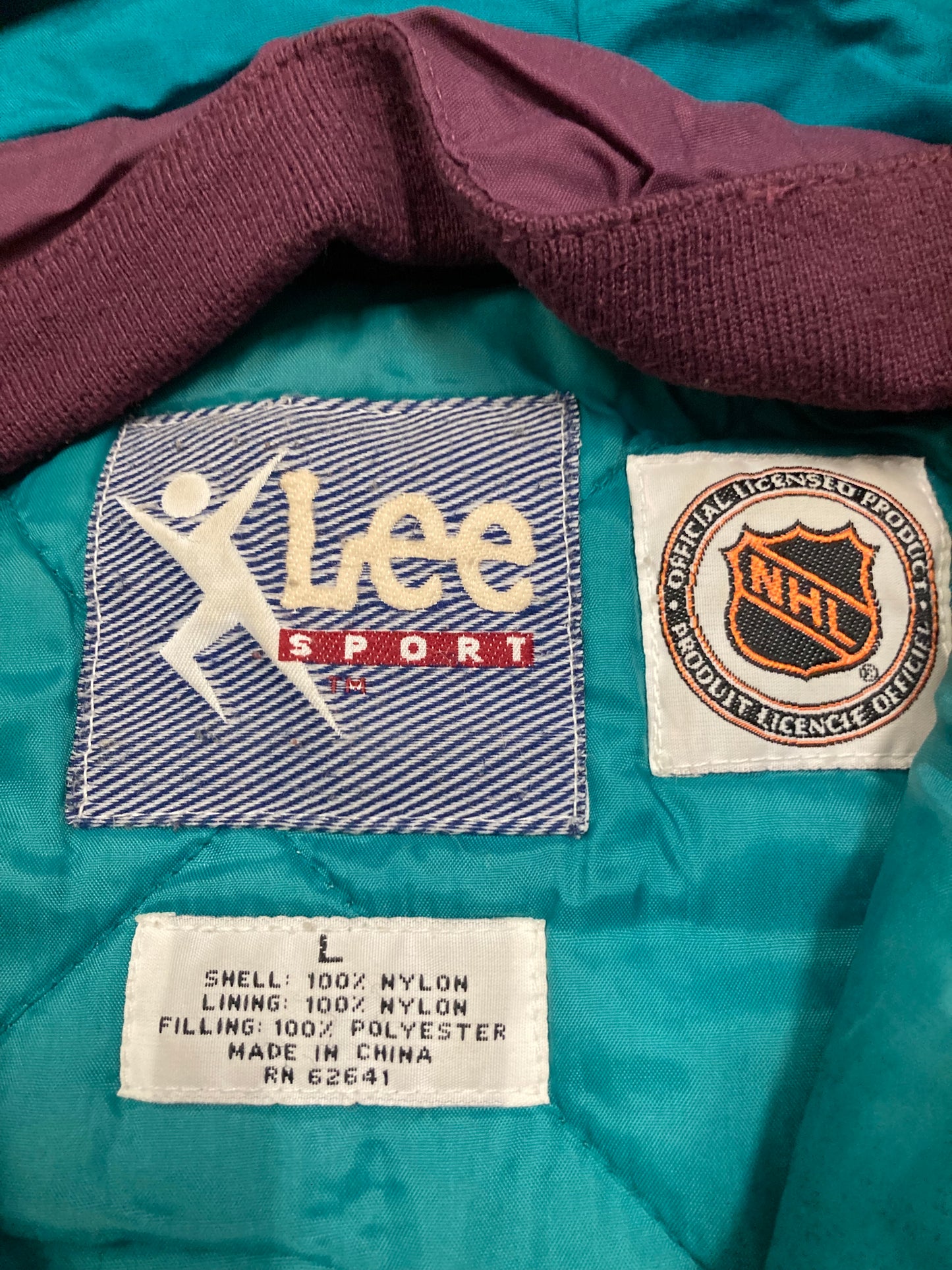 Chaqueta NHL Lee Sport Mighty Ducks 90s Vintage - L
