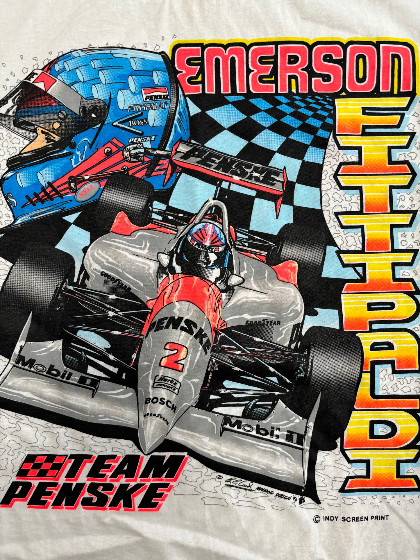 Camiseta Jerzees Racing ‘Emerson Fittipaldi’ 1994 Vintage - XL