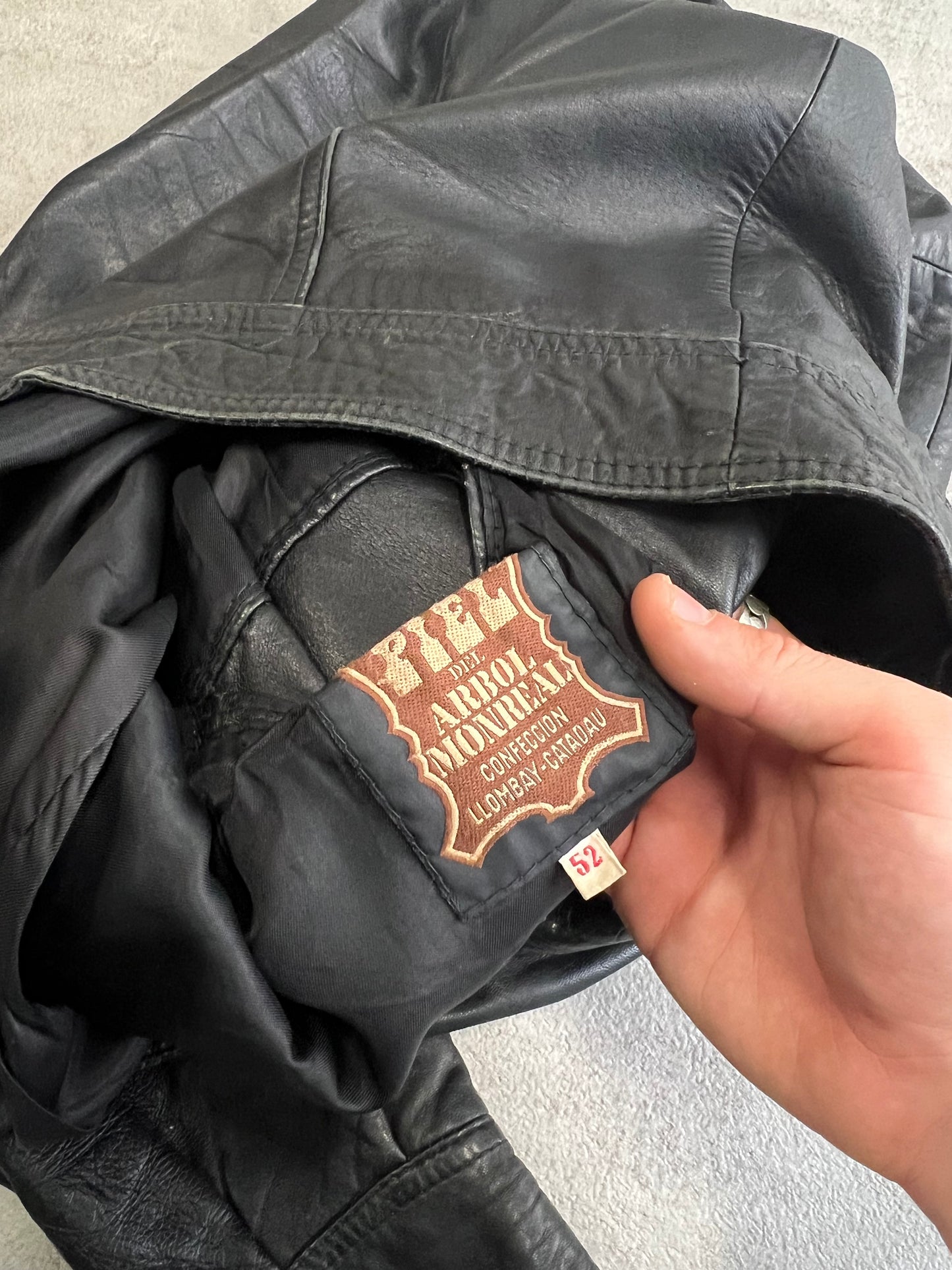 Chaqueta Harrington Vintage Cuero - M