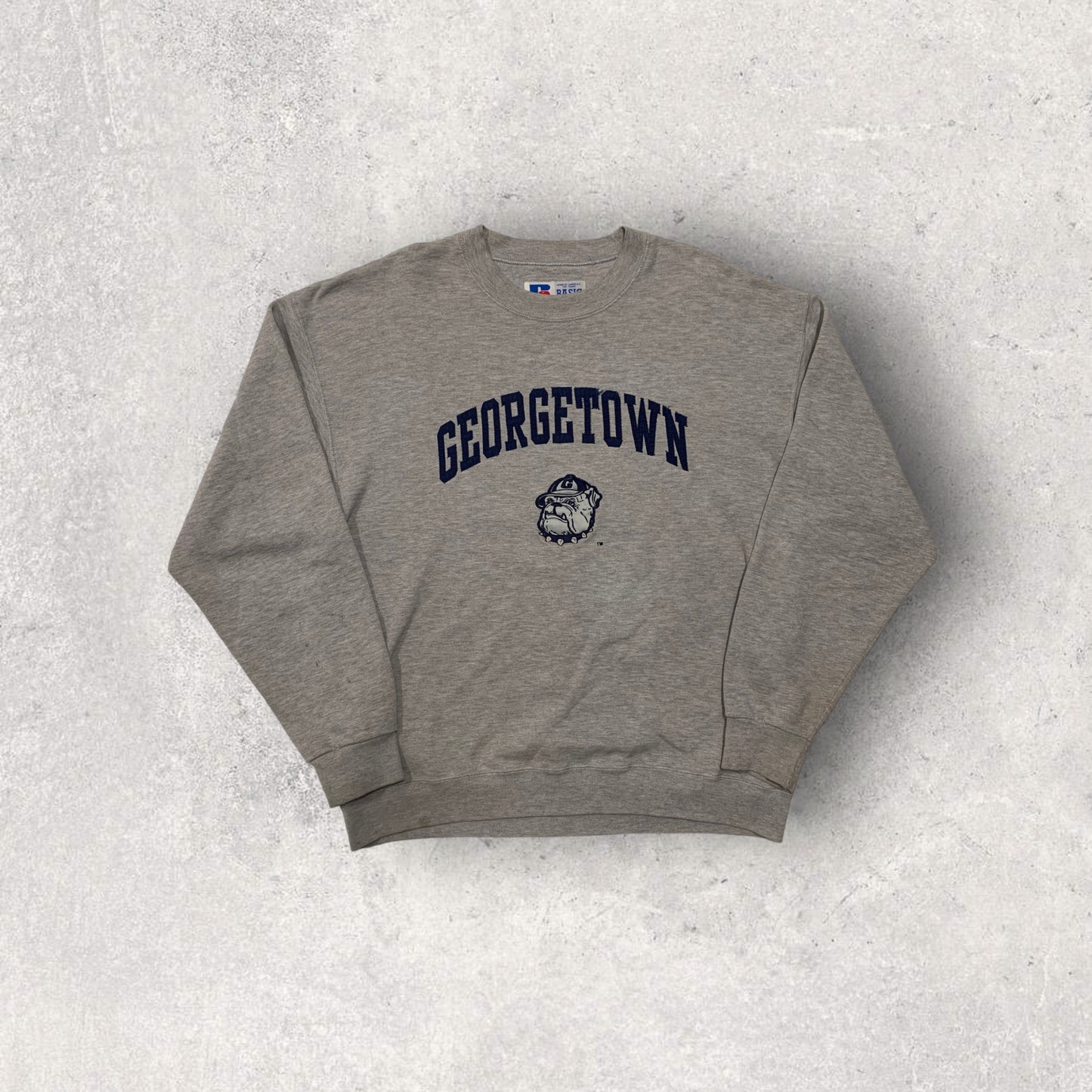 Sudadera Vintage Russell Made In USA ‘Georgetown’ 90’s - L