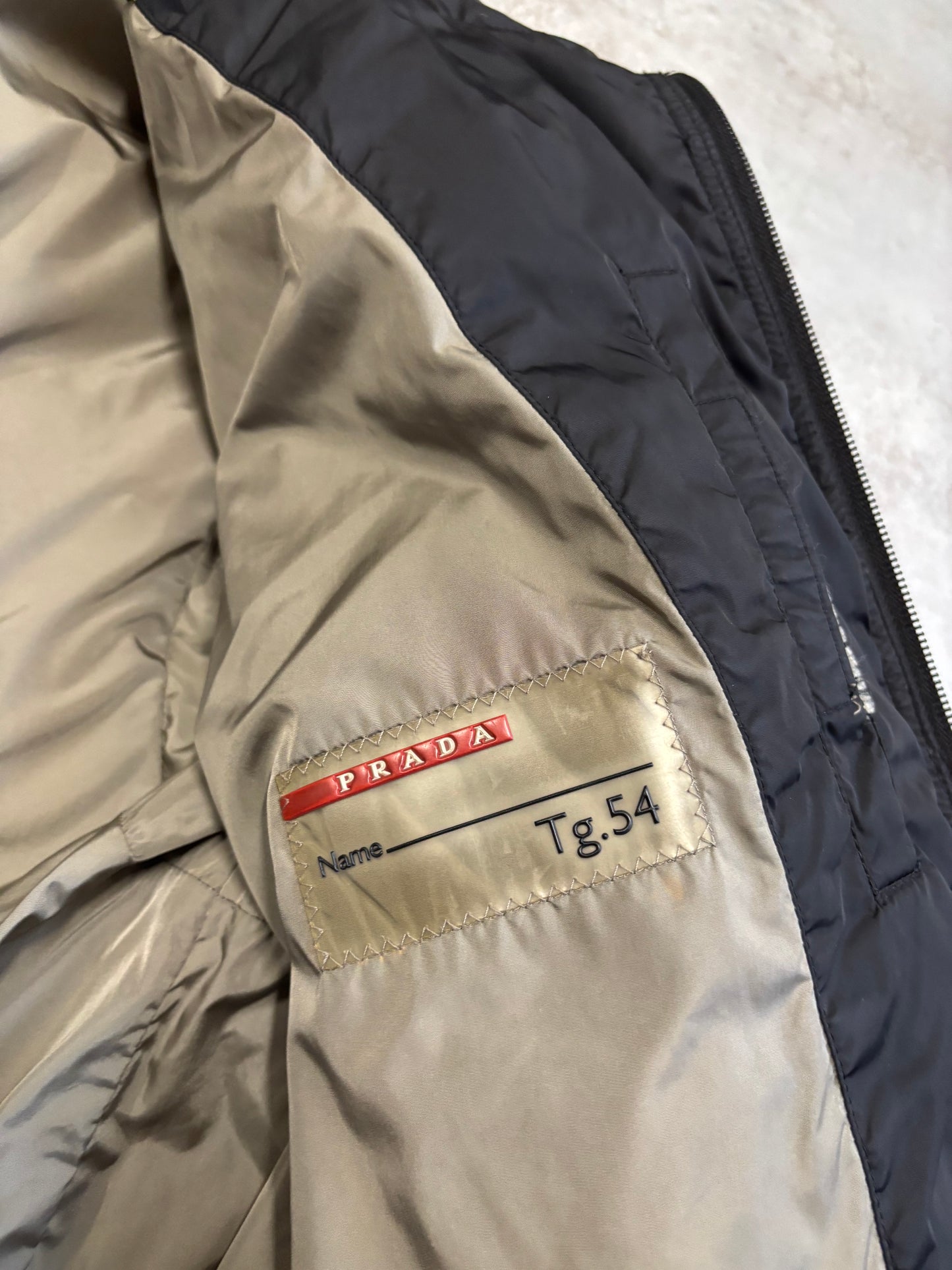 Abrigo Largo Acolchado Prada 00s Vintage - L