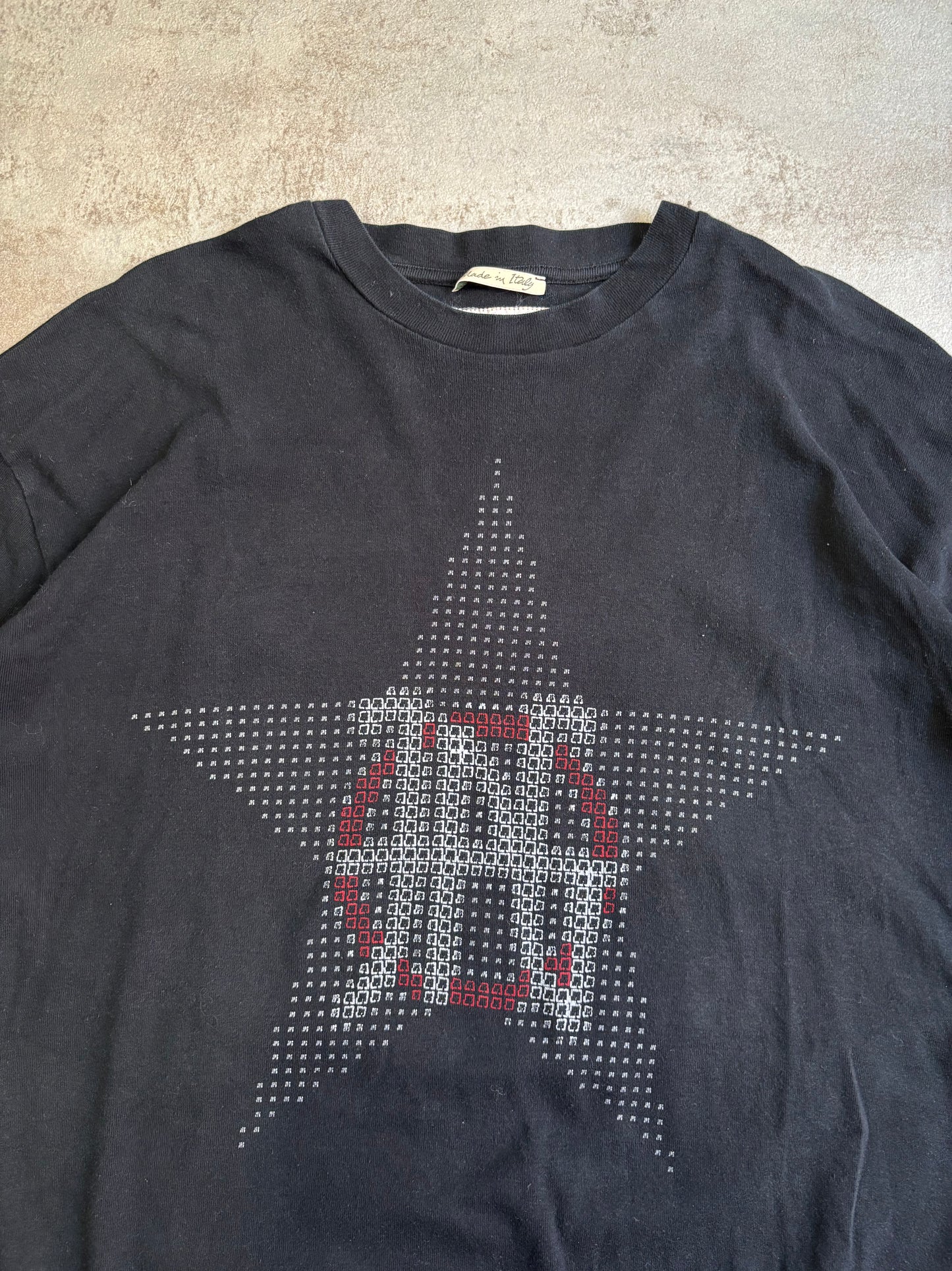 Camiseta Manga Larga ‘Star Print’ Jean Paul Gaultier 90s Vintage - L