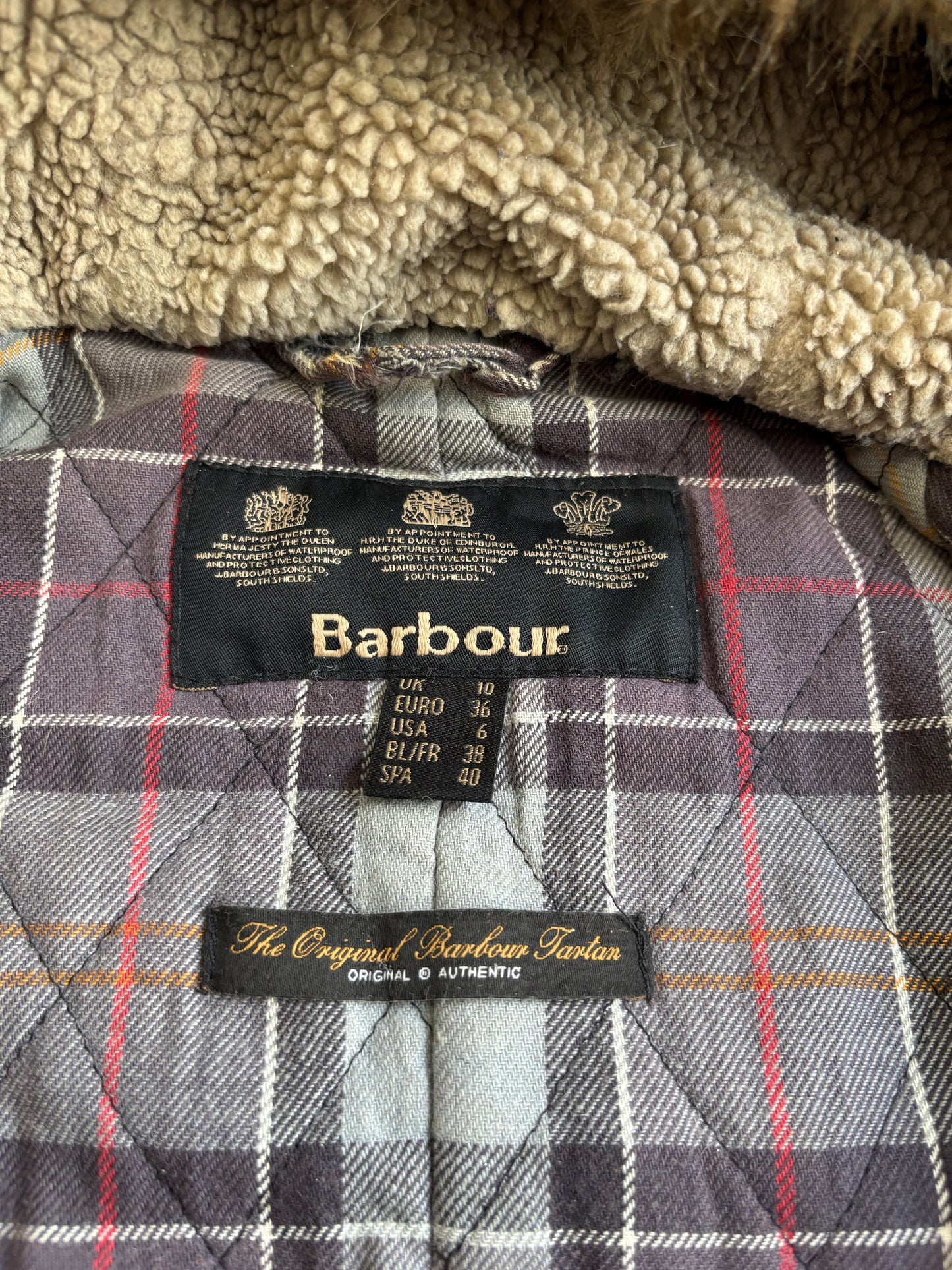 Parka Barbour Kelsall Waxed Cotton 00s Vintage - S Woman