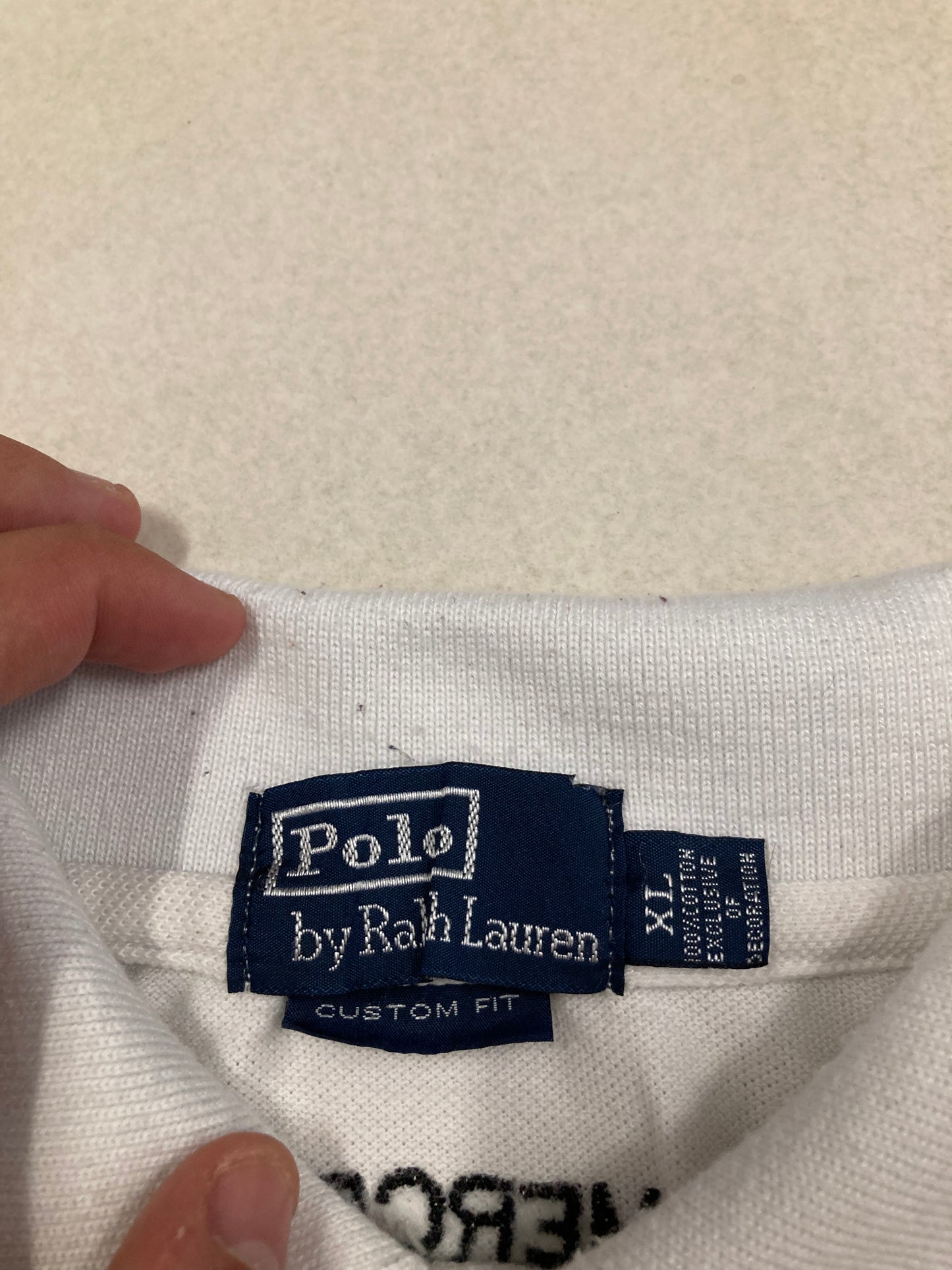Polo Manga Larga Ralph Lauren ‘All Embroidered’ 90s Vintage - S
