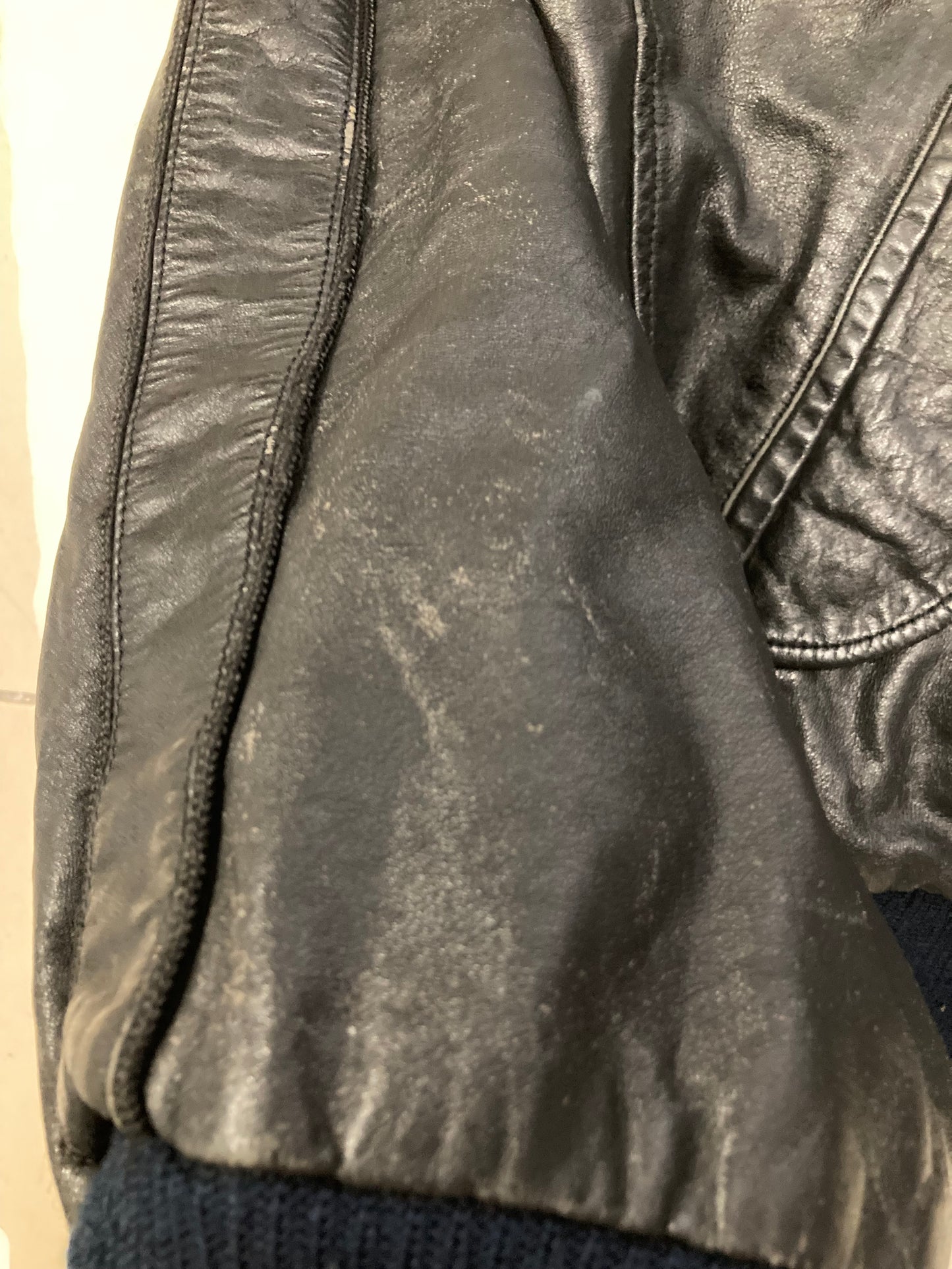 Chaqueta Bomber Leather Harley Davidson 90s Vintage - L