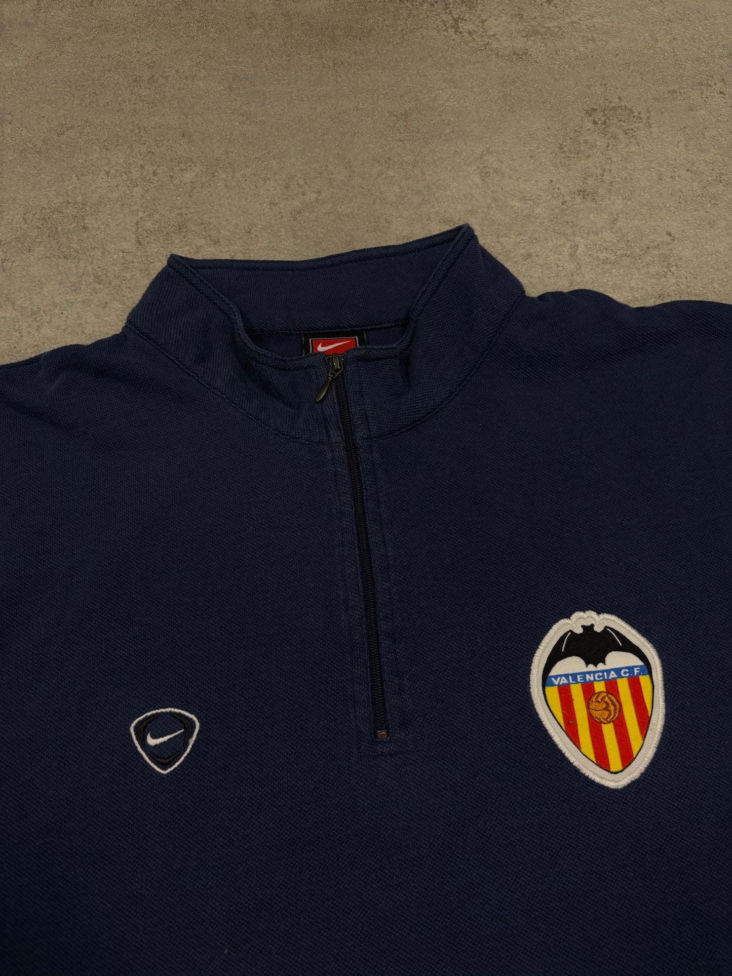 Camiseta Half Zip Valencia 2000/01 Vintage - XL