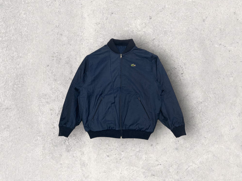 Chaqueta Bomber Reversible Lacoste 90s Vintage - L