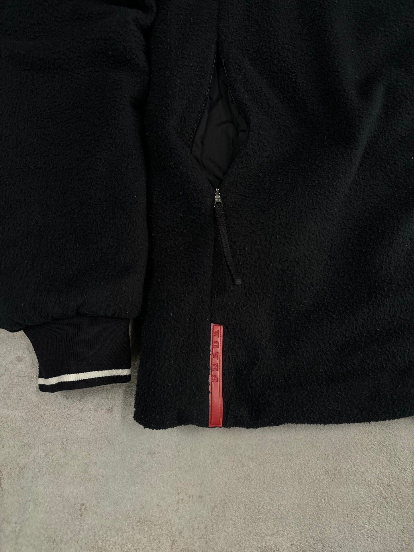 Chaqueta Balaclava Reversible Nylon/Polar Prada Early 00s Vintage - L