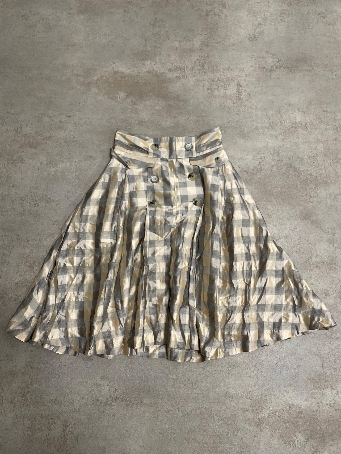 Falda 3/4 Cuadros Kenzo 00s Vintage - S