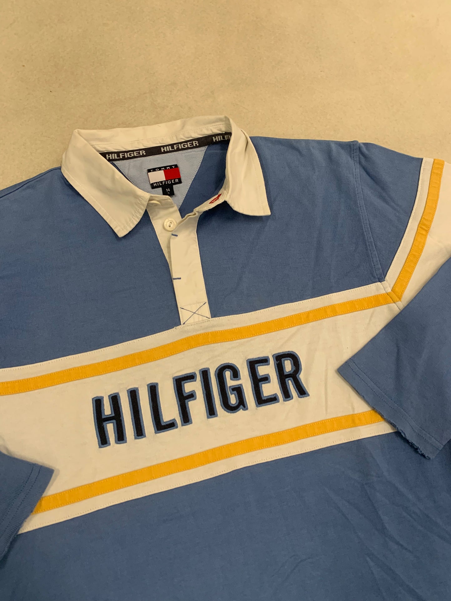 Polo Manga Larga Vintage Tommy Hilfiger 90’s - S