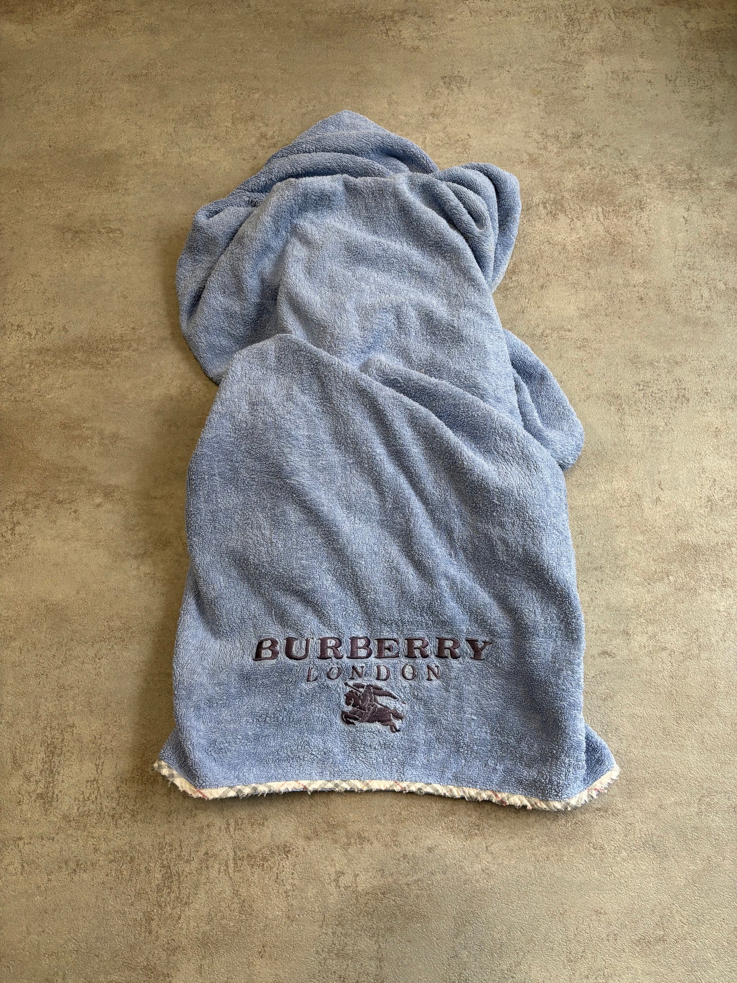 Toalla Burberry 00s ‘Logo Bordado’ Vintage