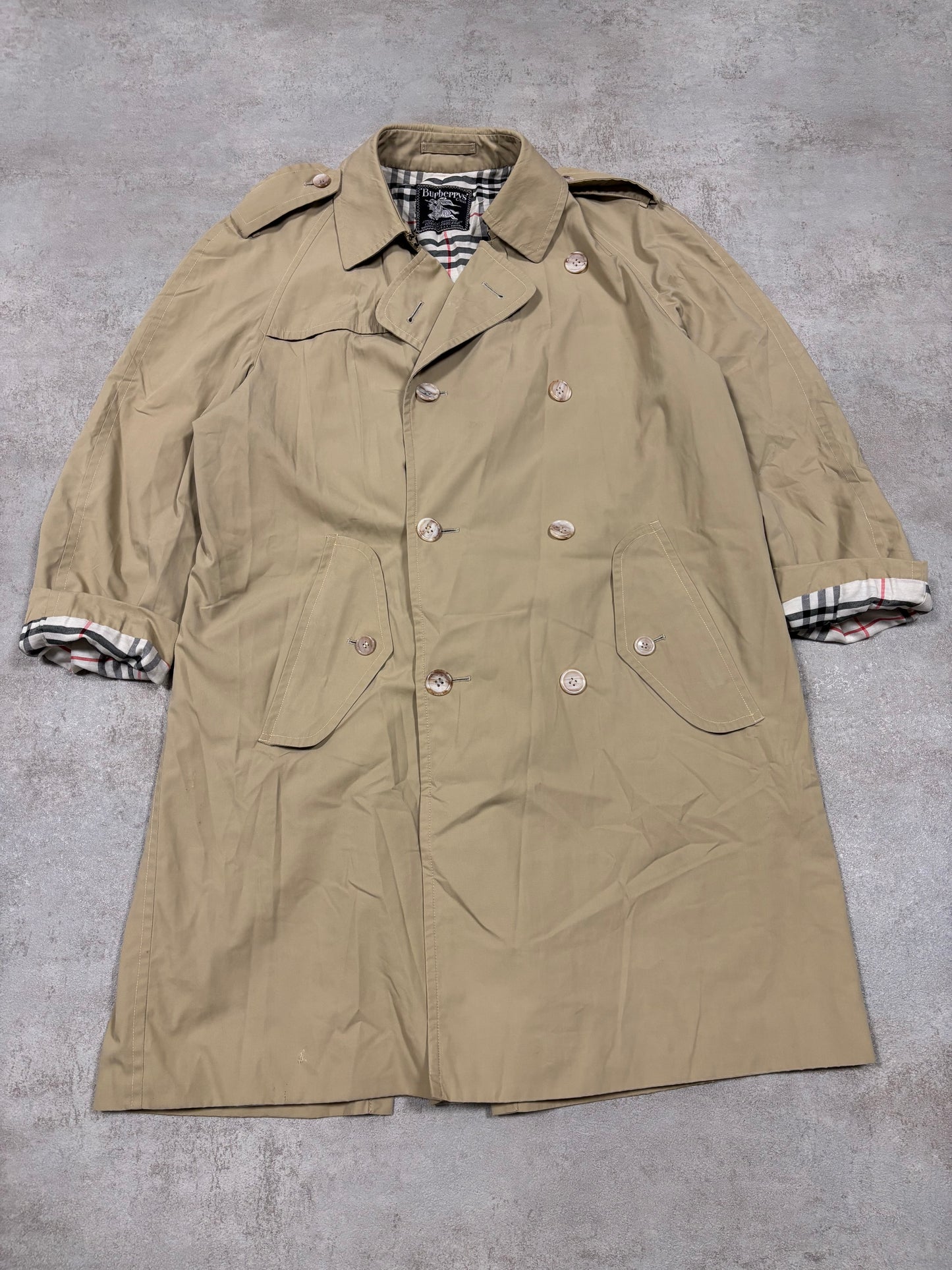 Gabardina Burberry 80s Vintage - L