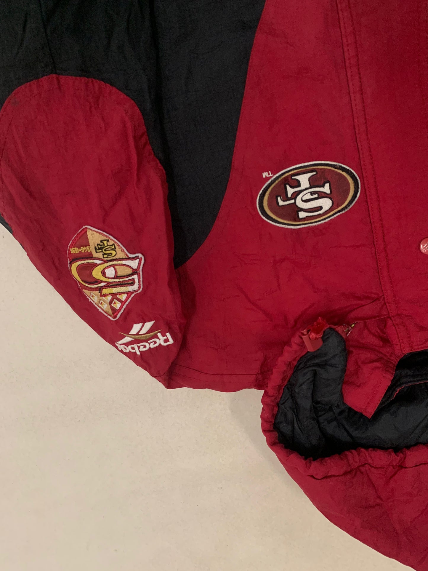 Chaqueta Acolchada Vintage Reebok NFL 49ers 1996 Anniversary Edition - S