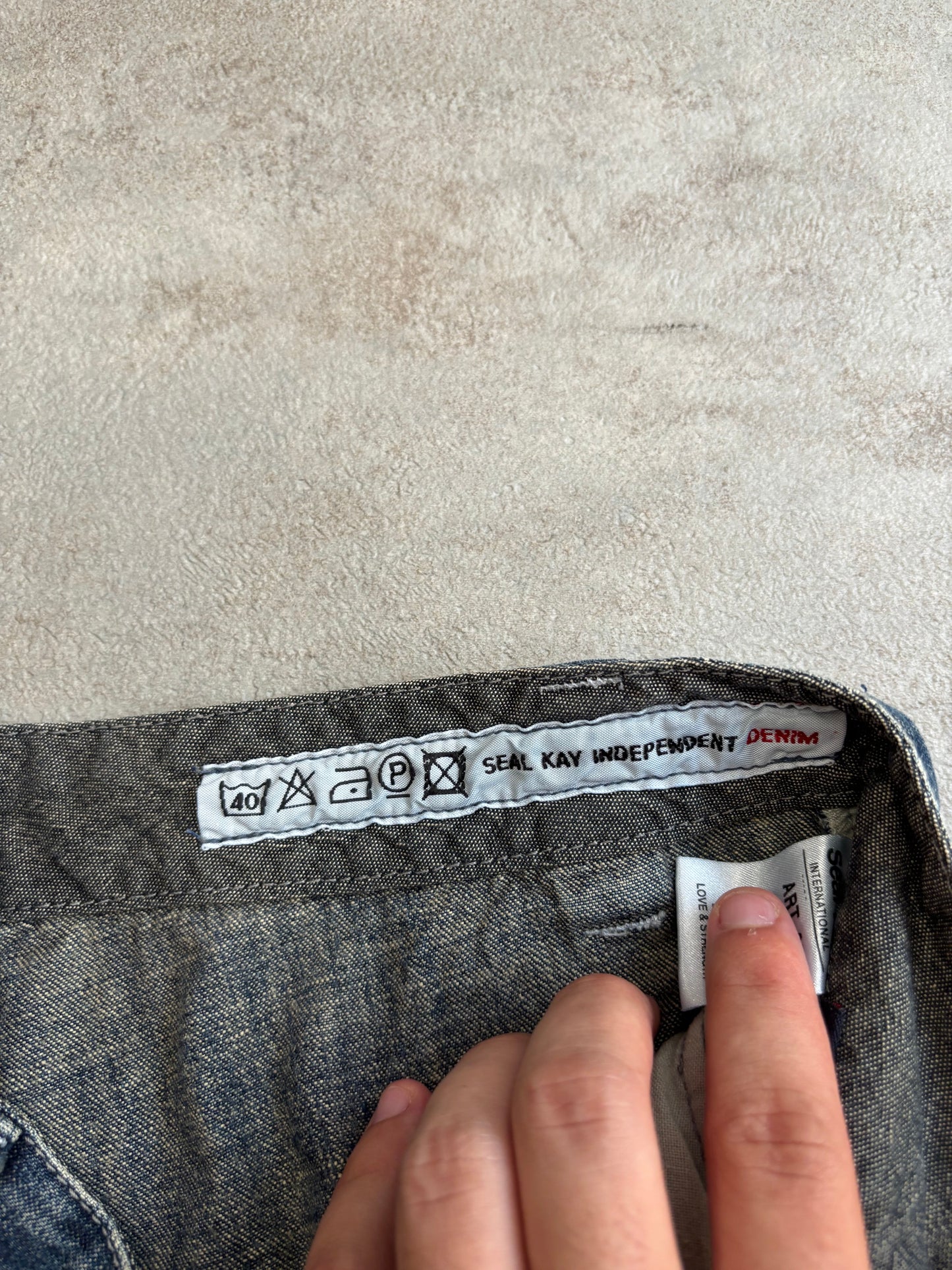 Shorts Asimétricos Seal Kay Vintage - S