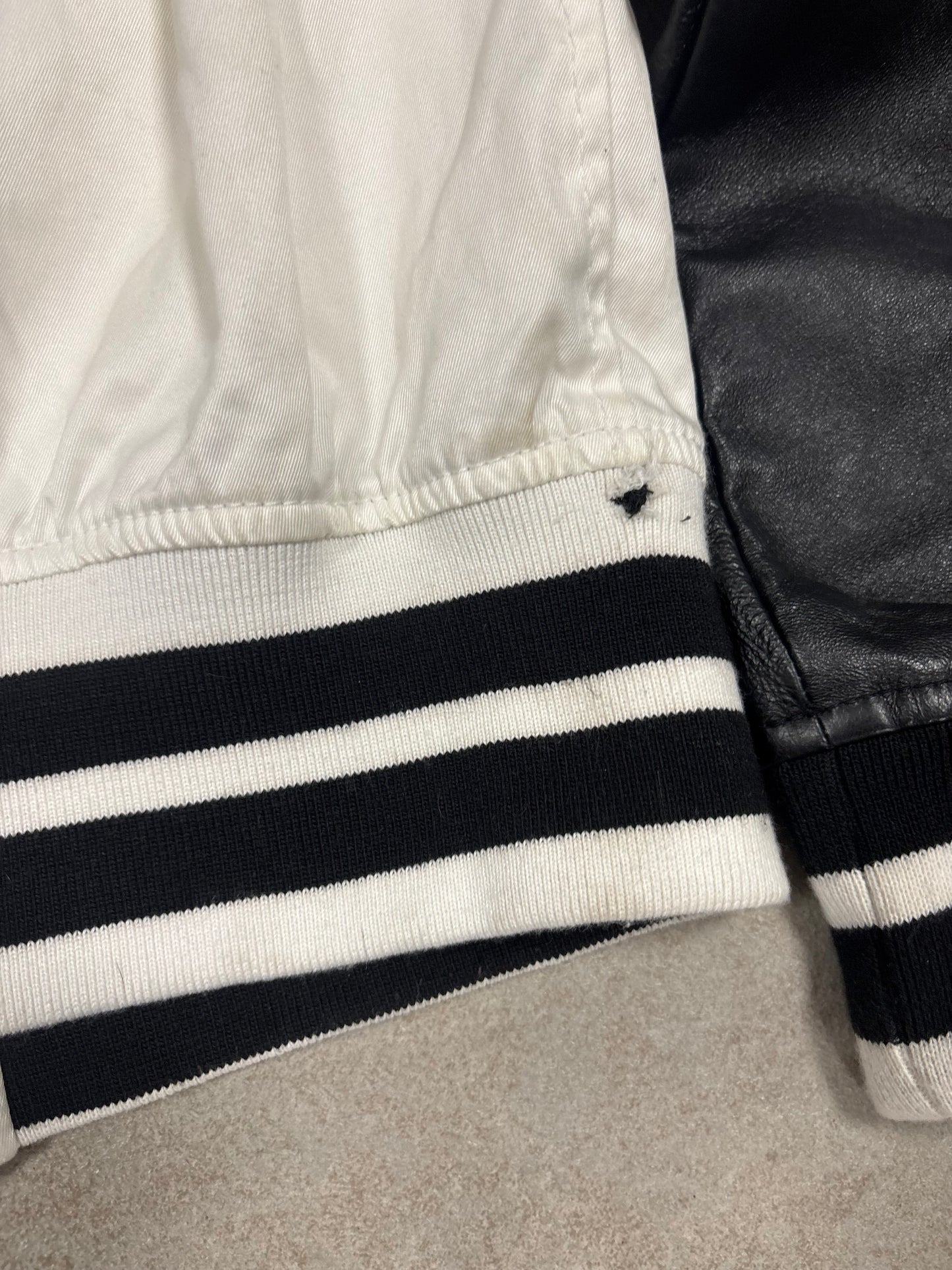 Chaqueta Cuero Varsity College Armani Jeans 00s Vintage - S