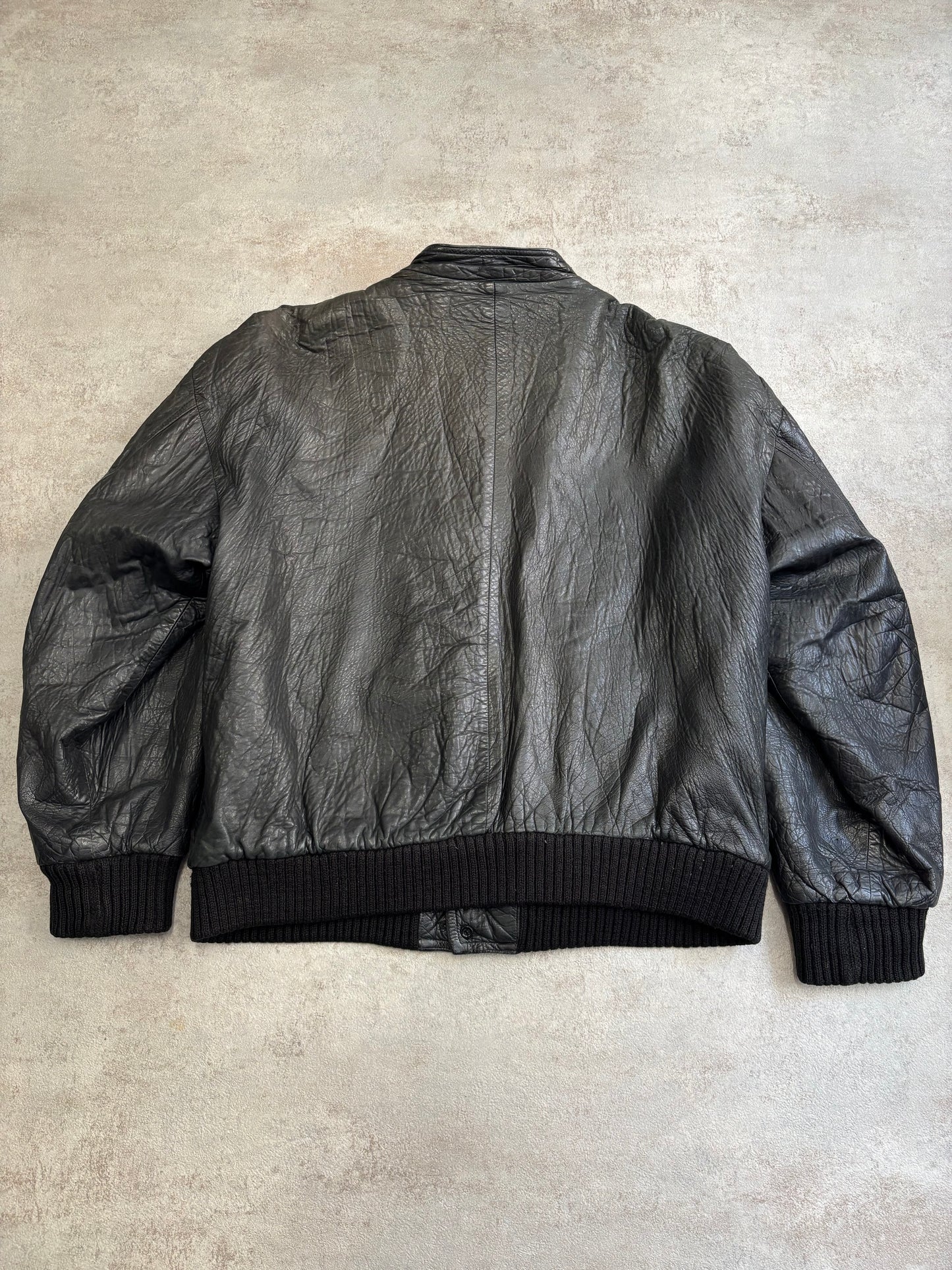 Chaqueta Cuero 100% Marithé François et Girbaud ‘Millésimes’ 90s Vintage - L