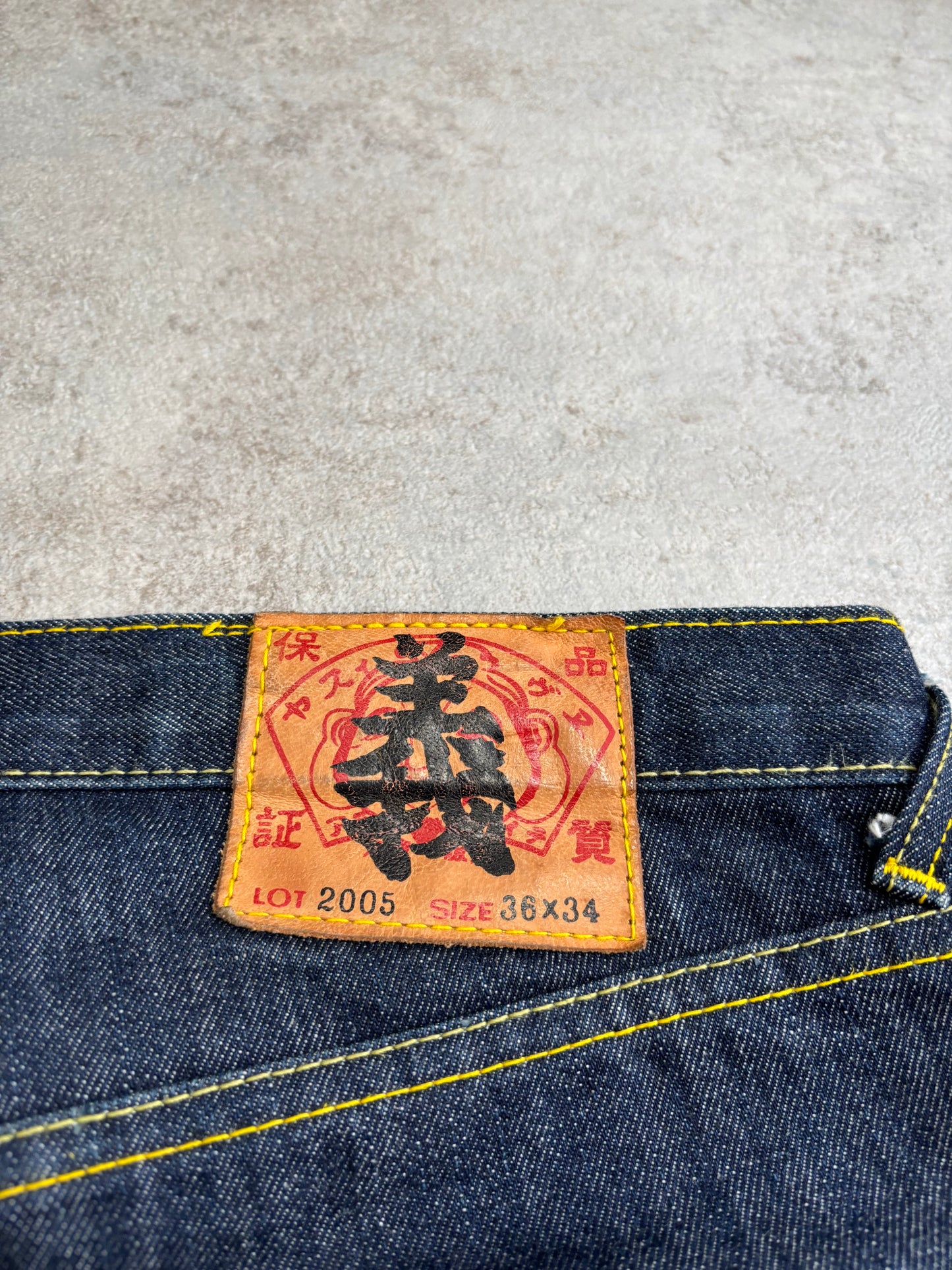 Vaqueros Índigo Evisu 00s Vintage - L