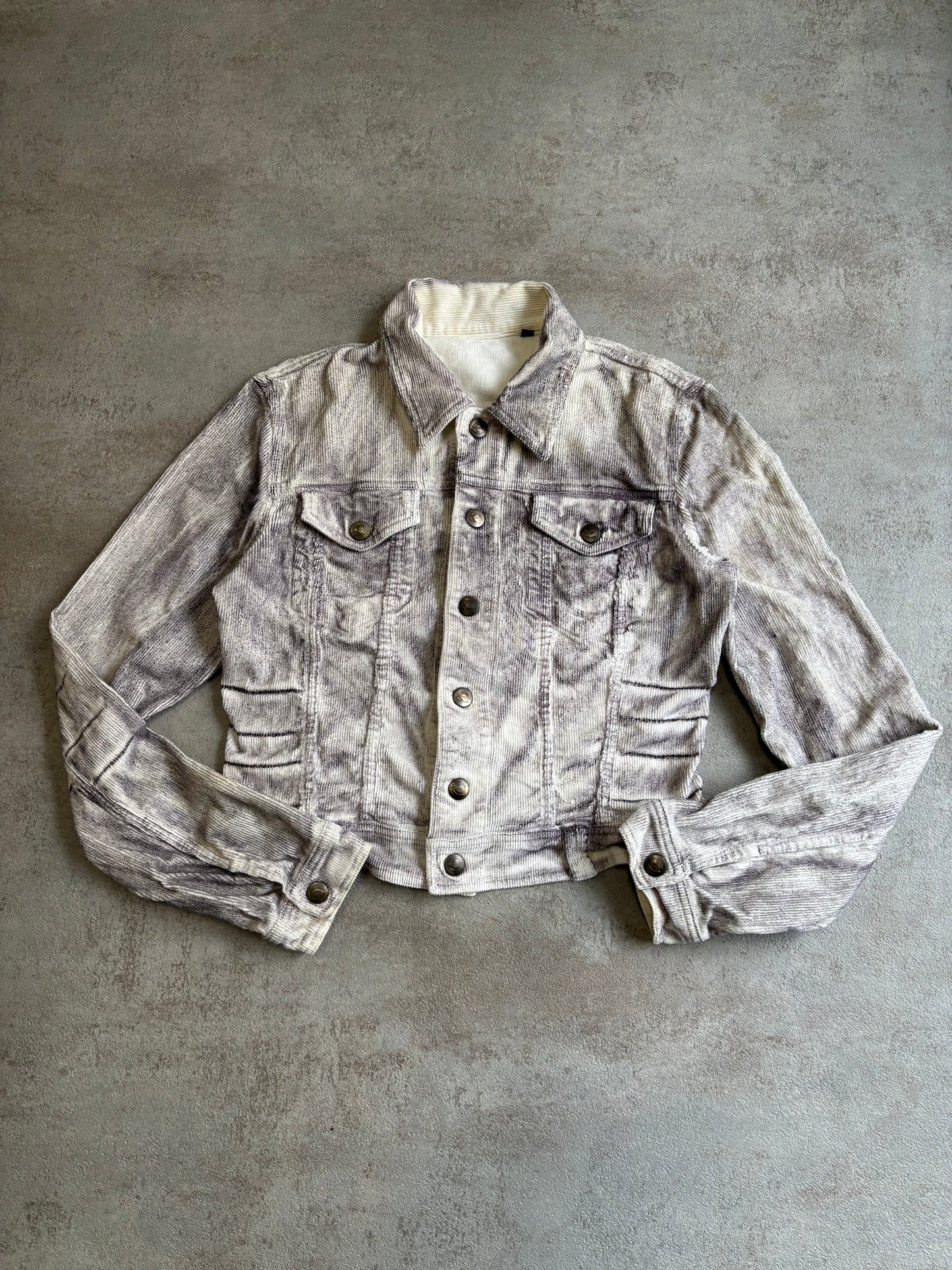 Chaqueta Pana ‘Full Print’ Just Cavalli 00s Vintage - S