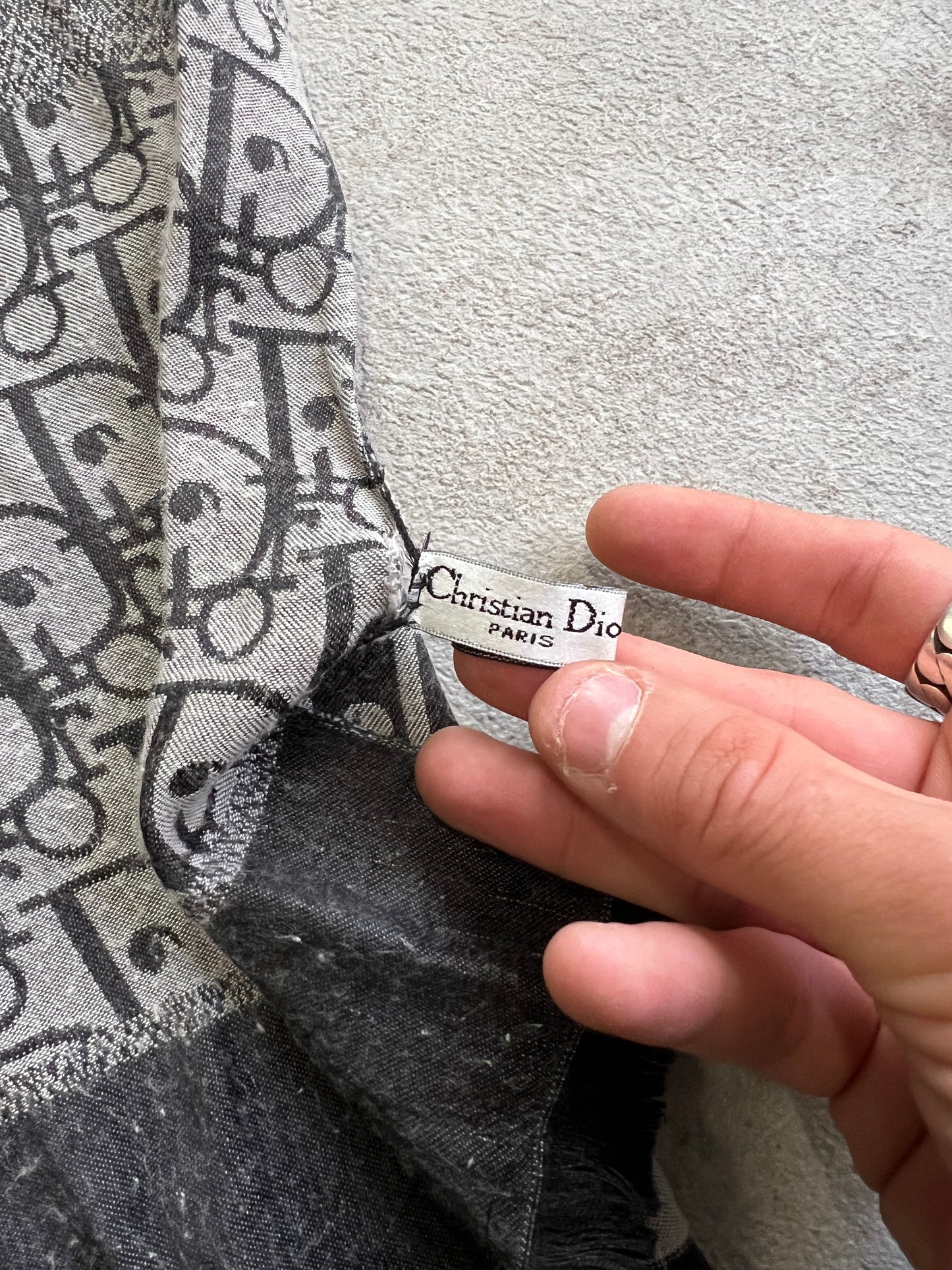Pañuelo Cashmere Vintage Christian Dior 00’s