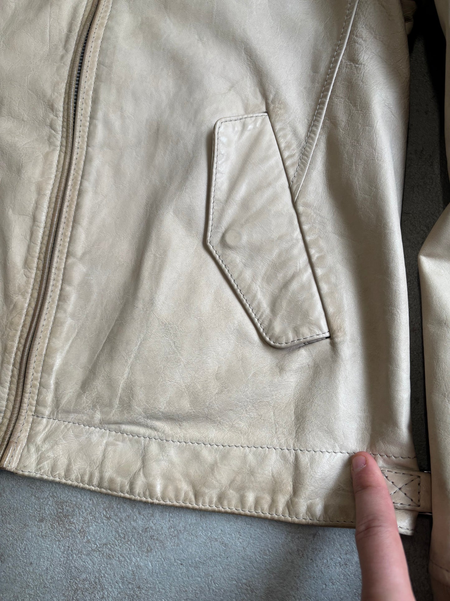 Chaqueta Cuero Bomber C.P Company 2008 - S