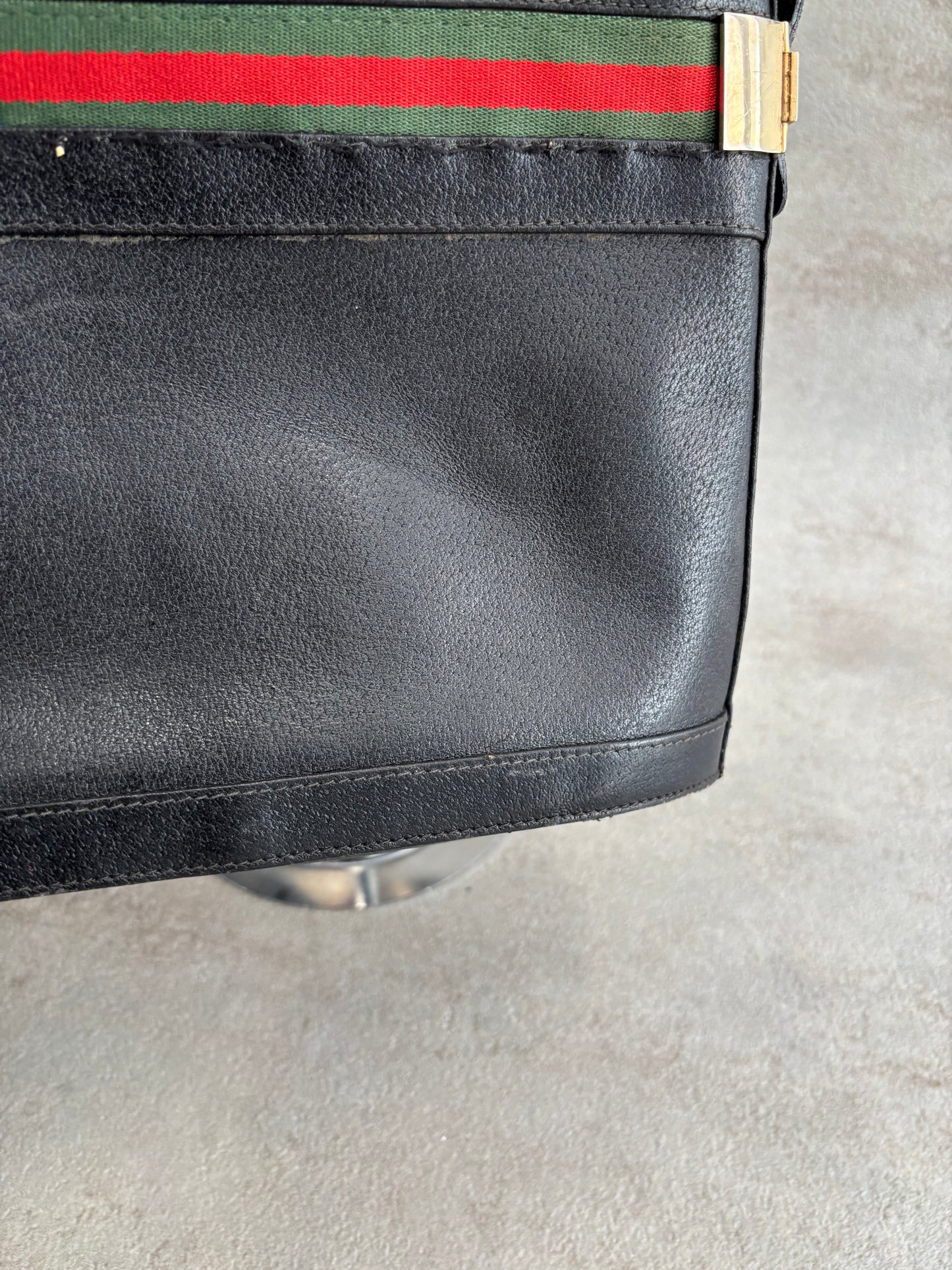 Bolsa Ophidia Bucket Cuero Gucci 80s Vintage