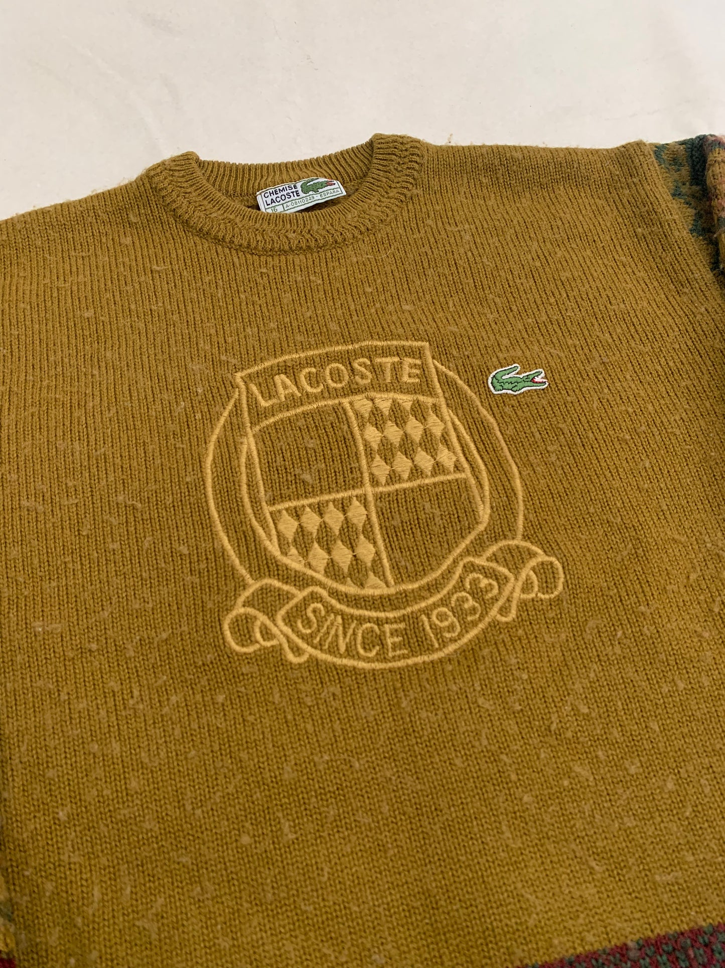 Jersey Vintage Lacoste Bordado - S