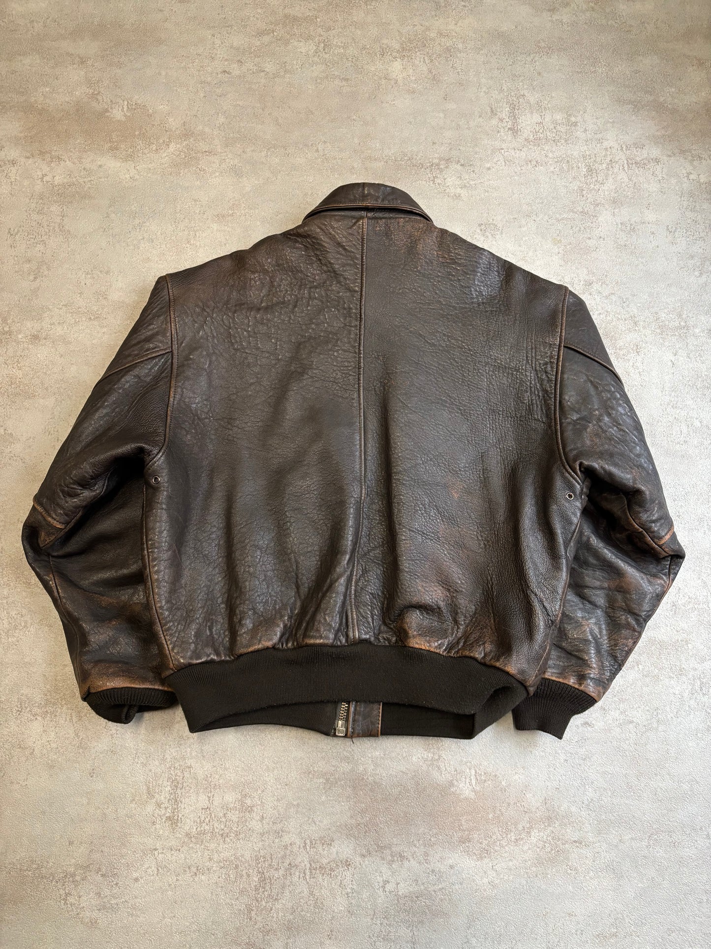 Chaqueta Cuero Avirex MacArthur 2001 Vintage - XL